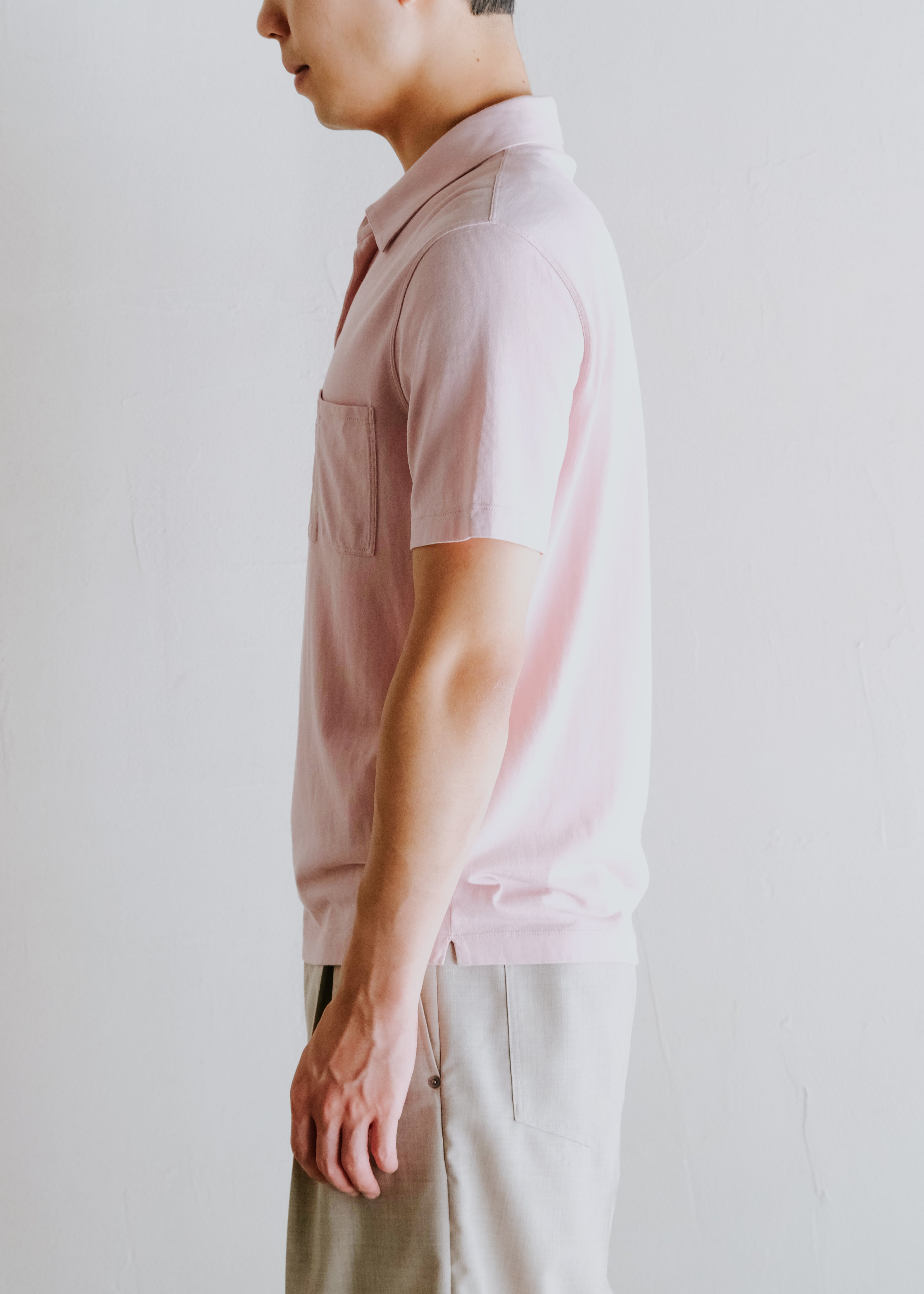 00's HERMÉS cotton S/S skipper shirt