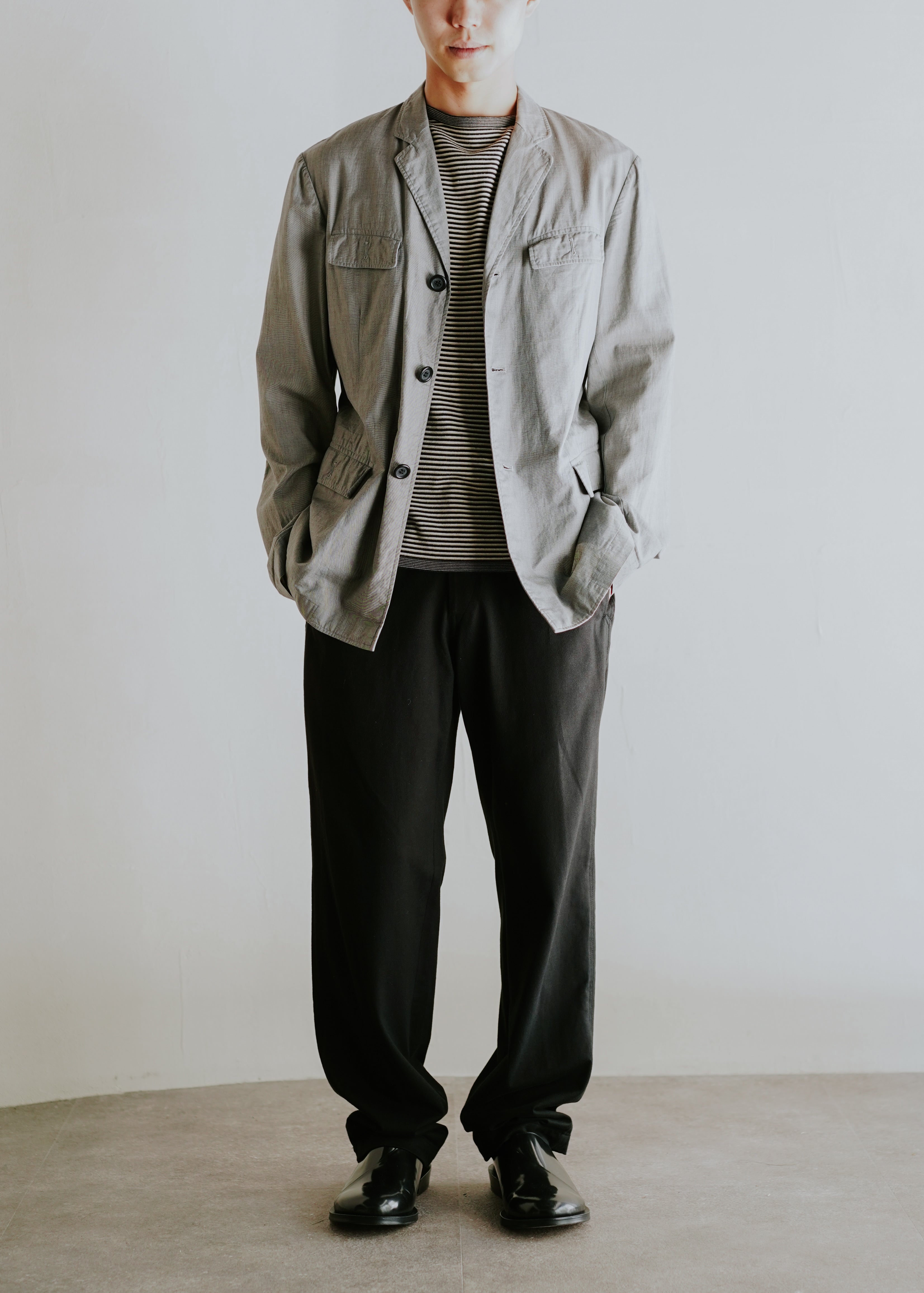 Y's for men 02SS cotton jersey tapered trousers