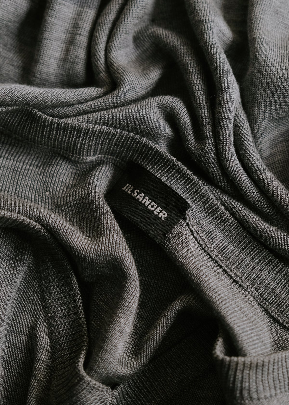 90-00’s JIL SANDER bicolor short silk S/S knit T-shirt