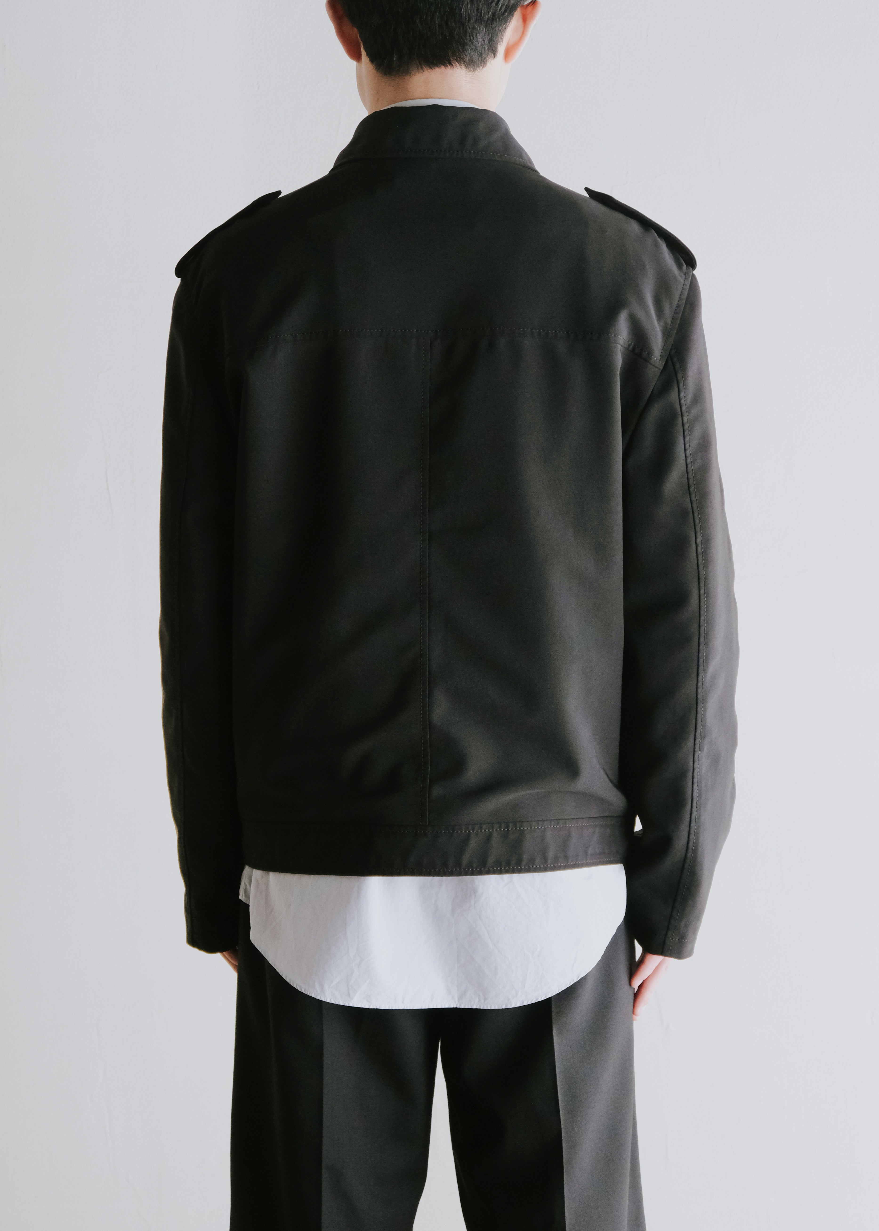 90's PRADA button-front military blouson