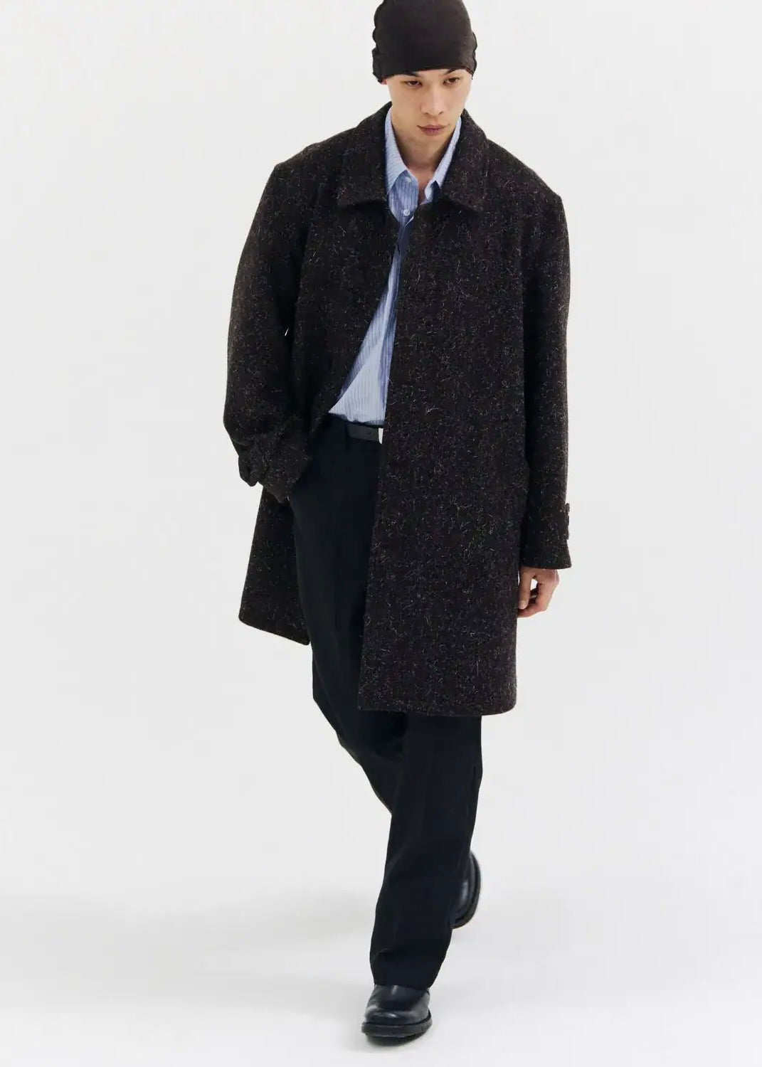 SHOOP 26AW MAXI PLEAT WOOL COAT