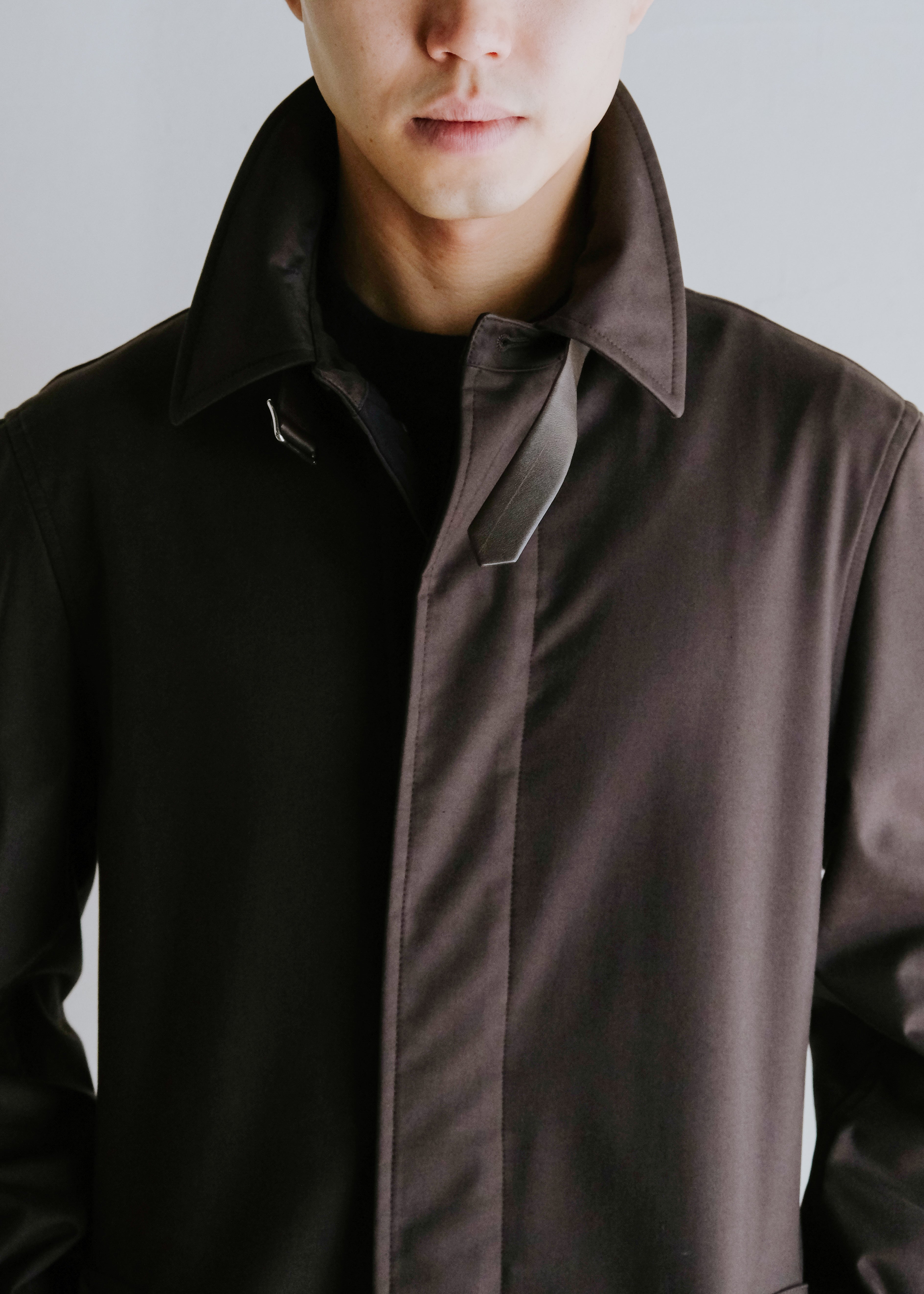 00's HERMÈS waxed cotton multiple belted coat