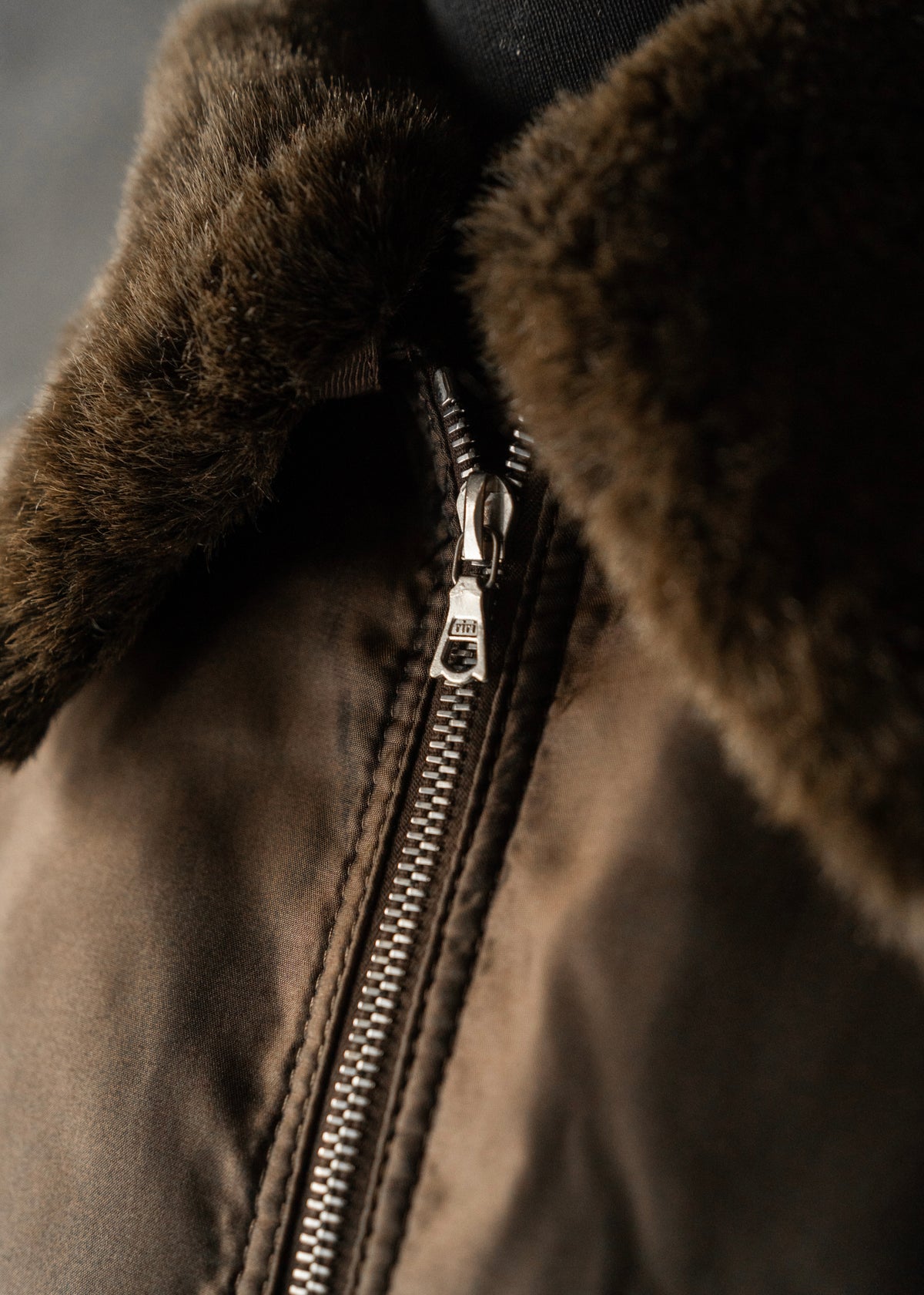 90's COMME CA DU MODE MEN leather detachable collar zip up jacket