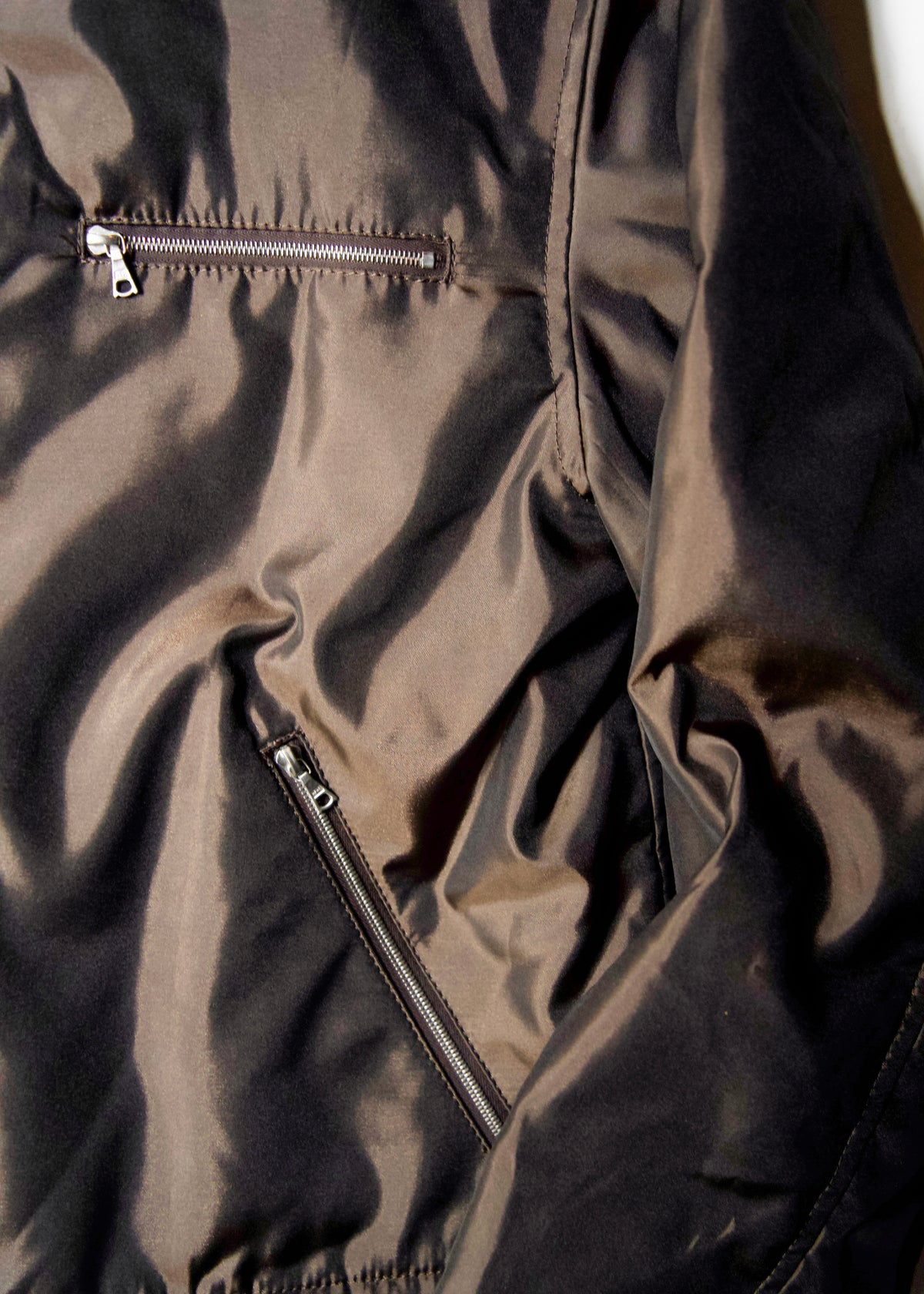 90's COMME CA DU MODE MEN leather detachable collar zip up jacket