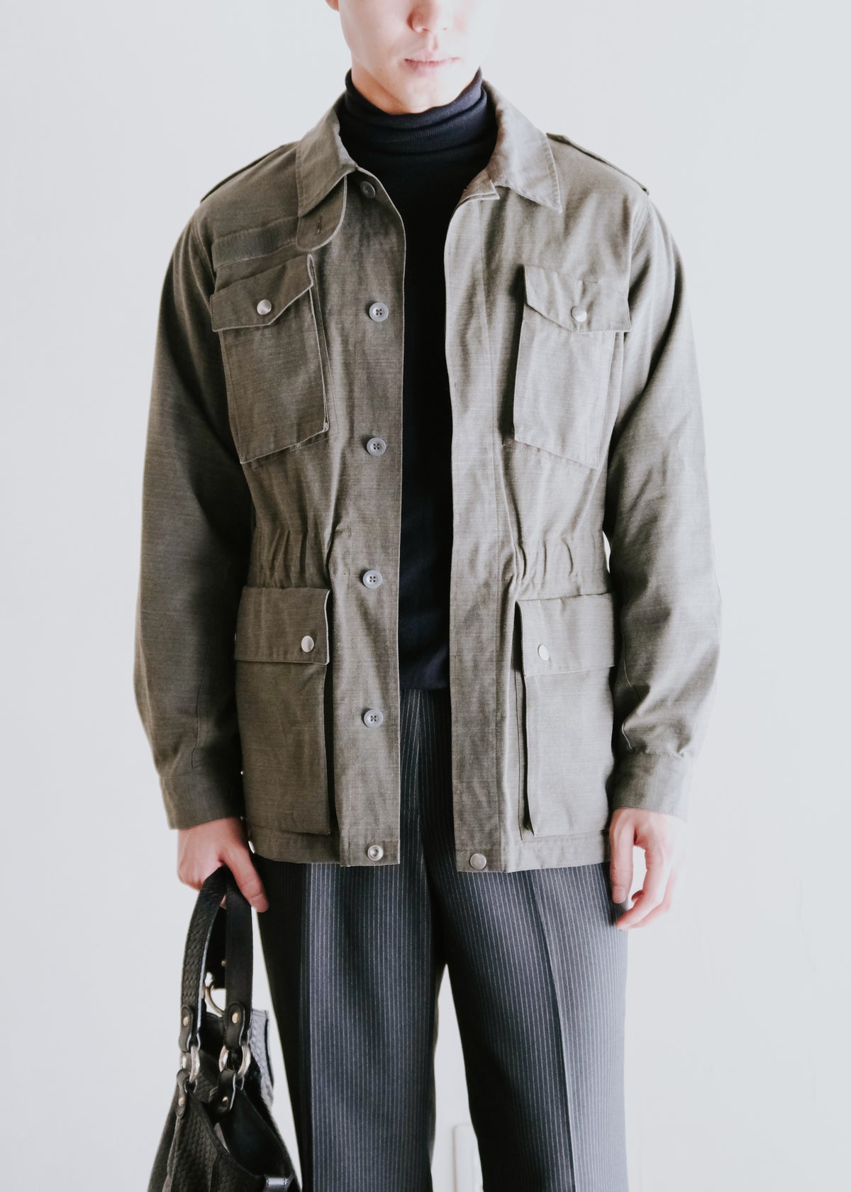 90's A.P.C. fly front safari jacket