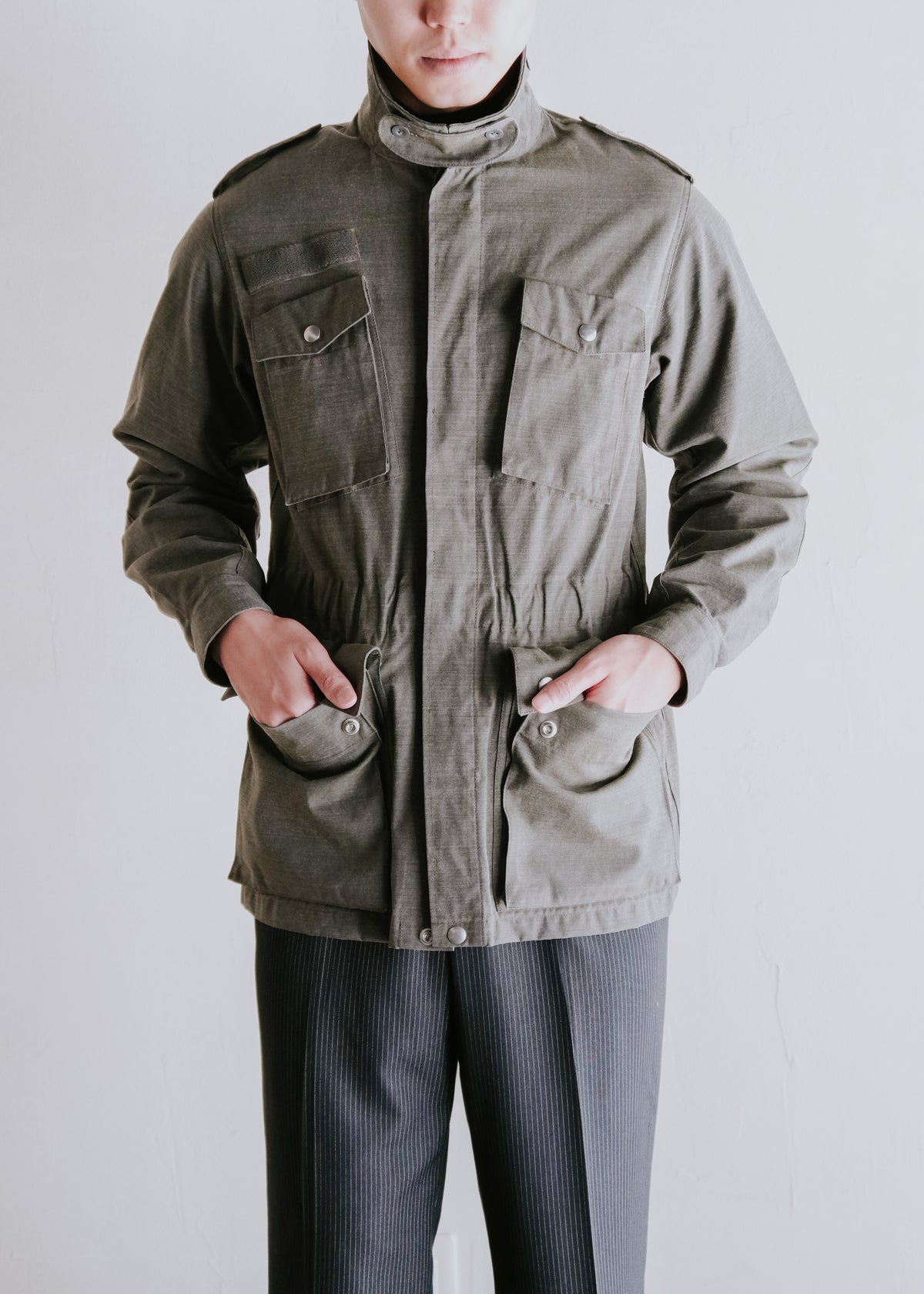 90's A.P.C. fly front safari jacket