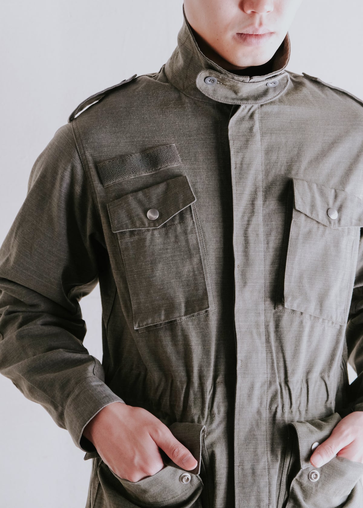 90's A.P.C. fly front safari jacket