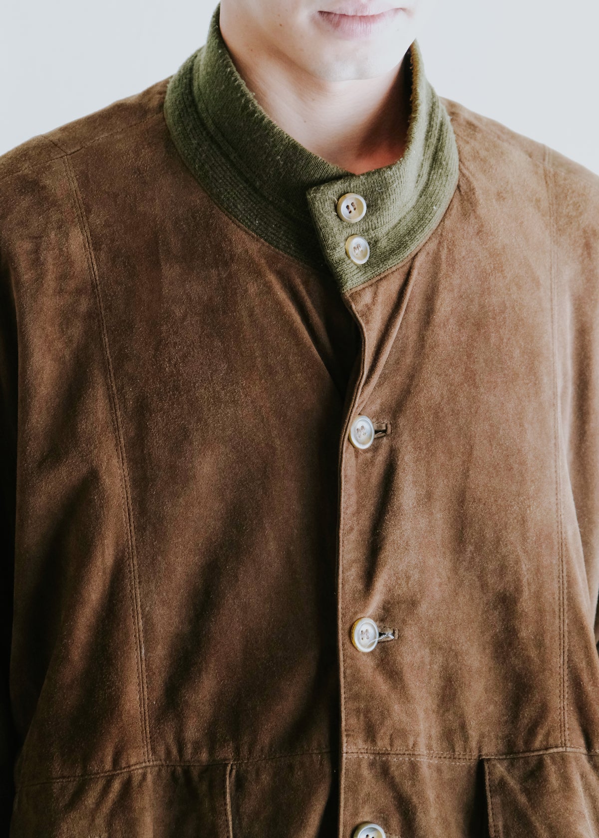 90-00's BARISAL goat suede leather valstar jacket