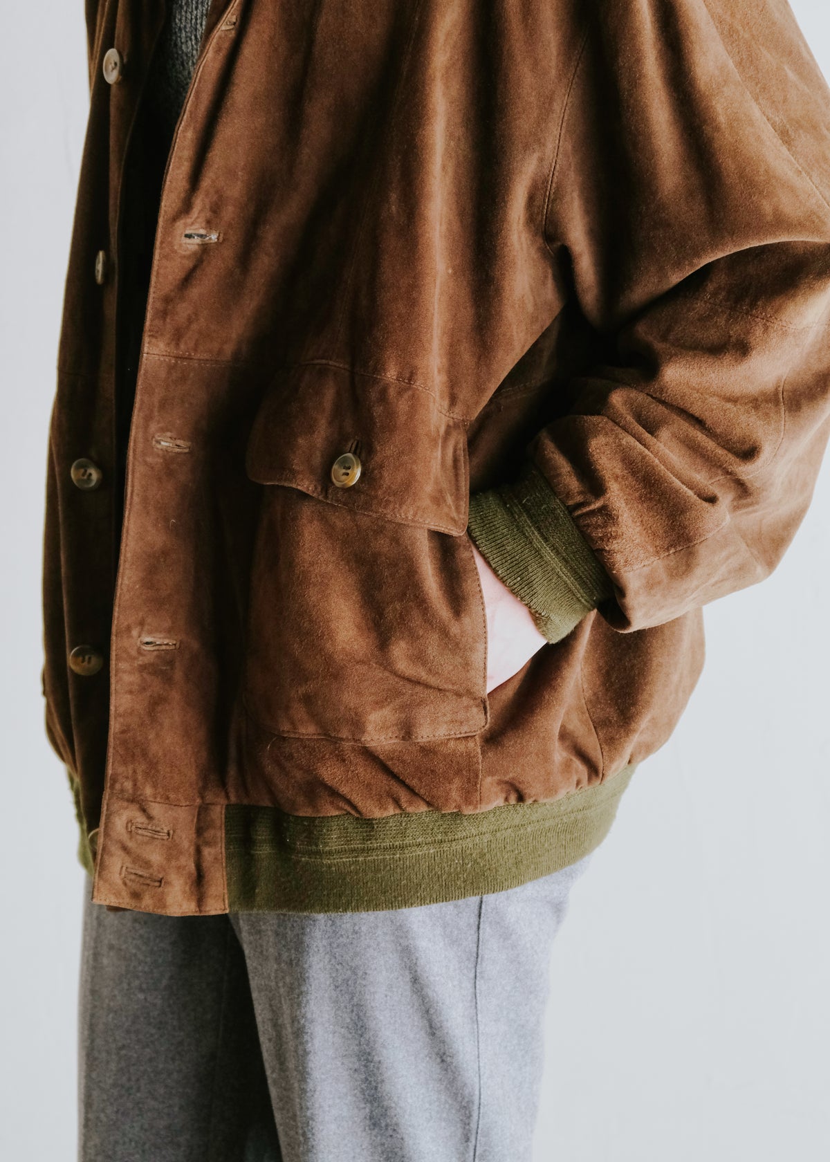 90-00's BARISAL goat suede leather valstar jacket