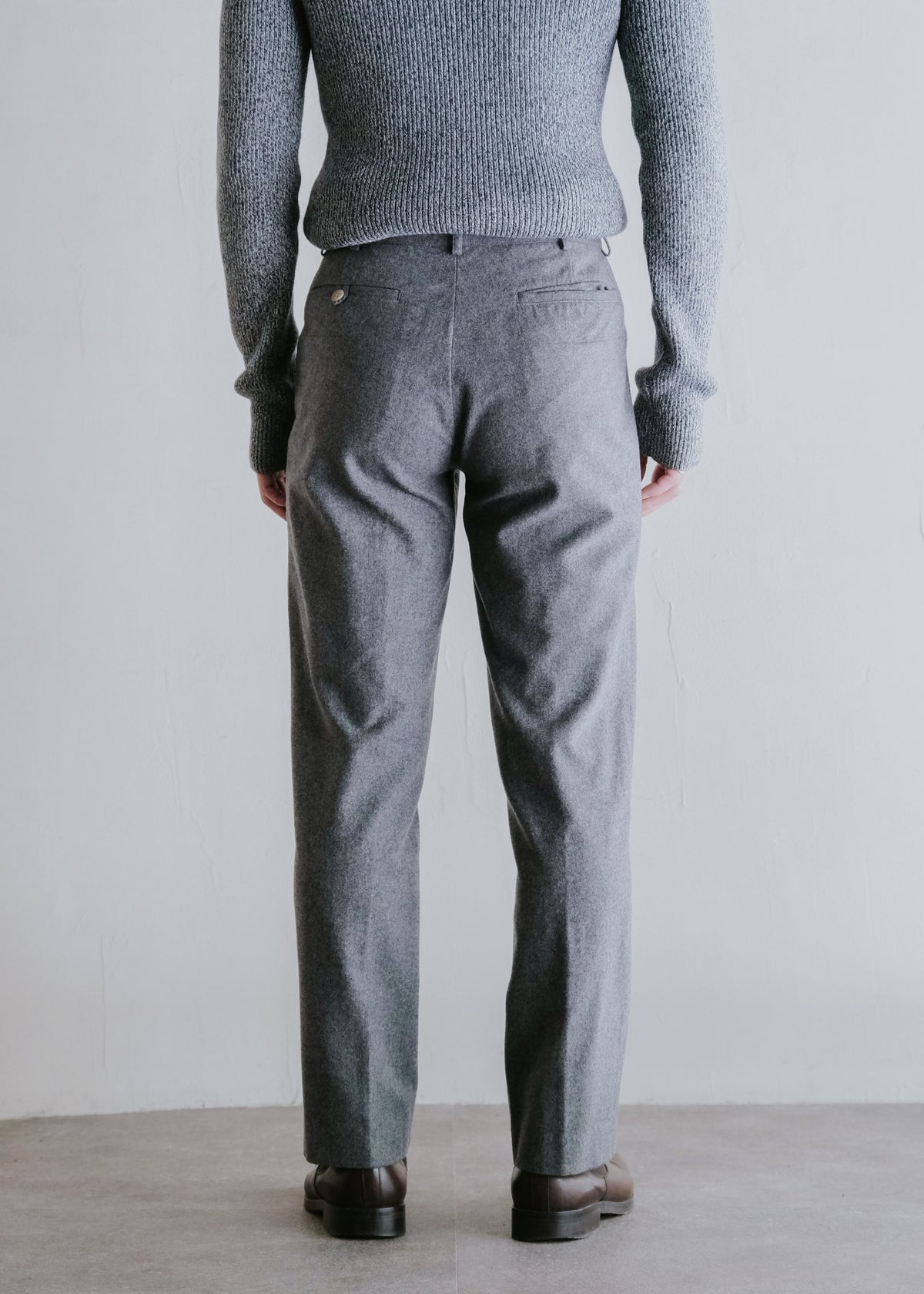 90's A.P.C. center crease straight wool slacks