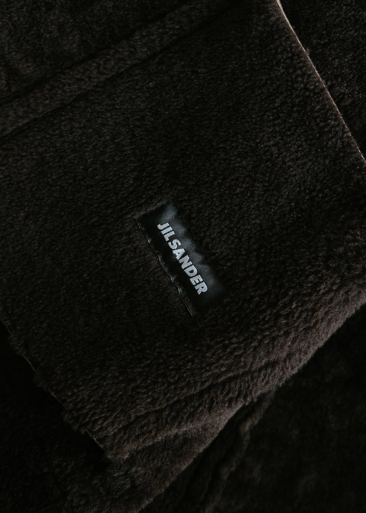 00's JIL SANDER boa collar leather blouson