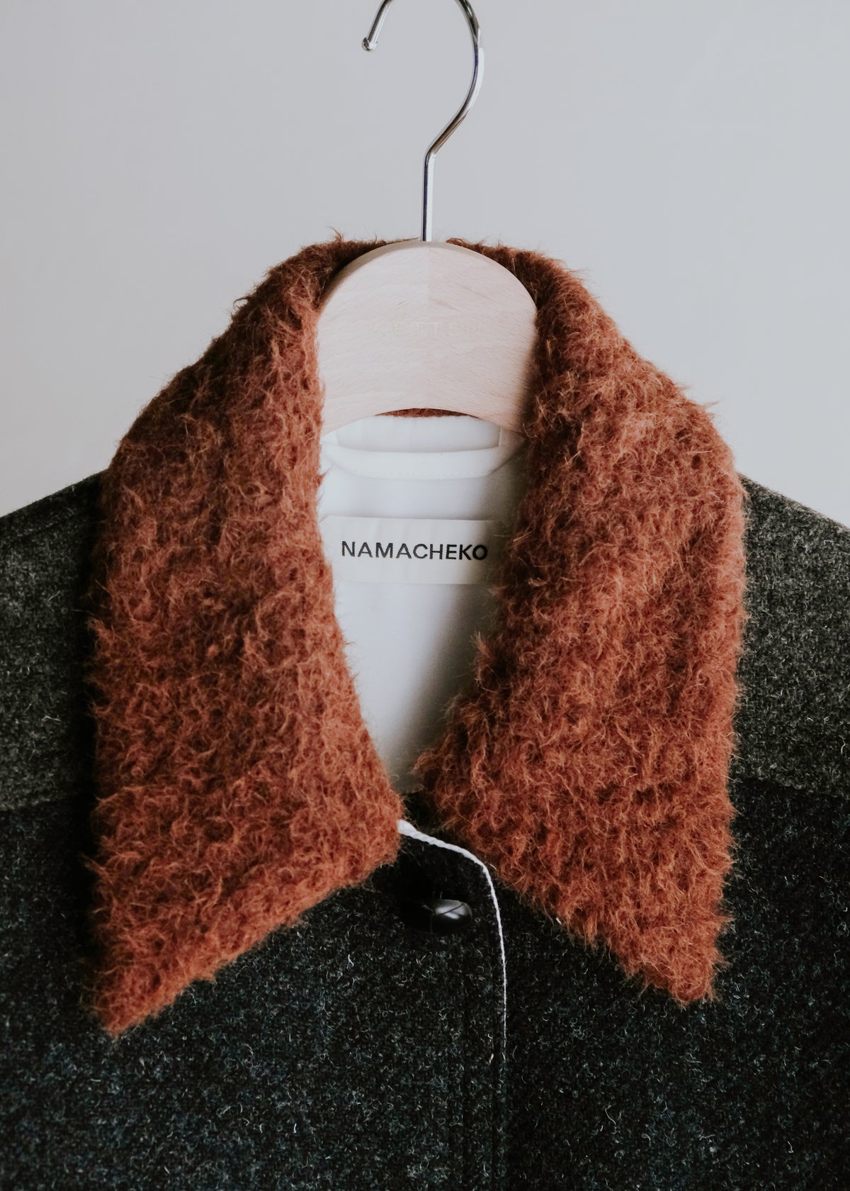 NAMACHEKO 26AW EMLEY COAT / SPECKLED GRAY