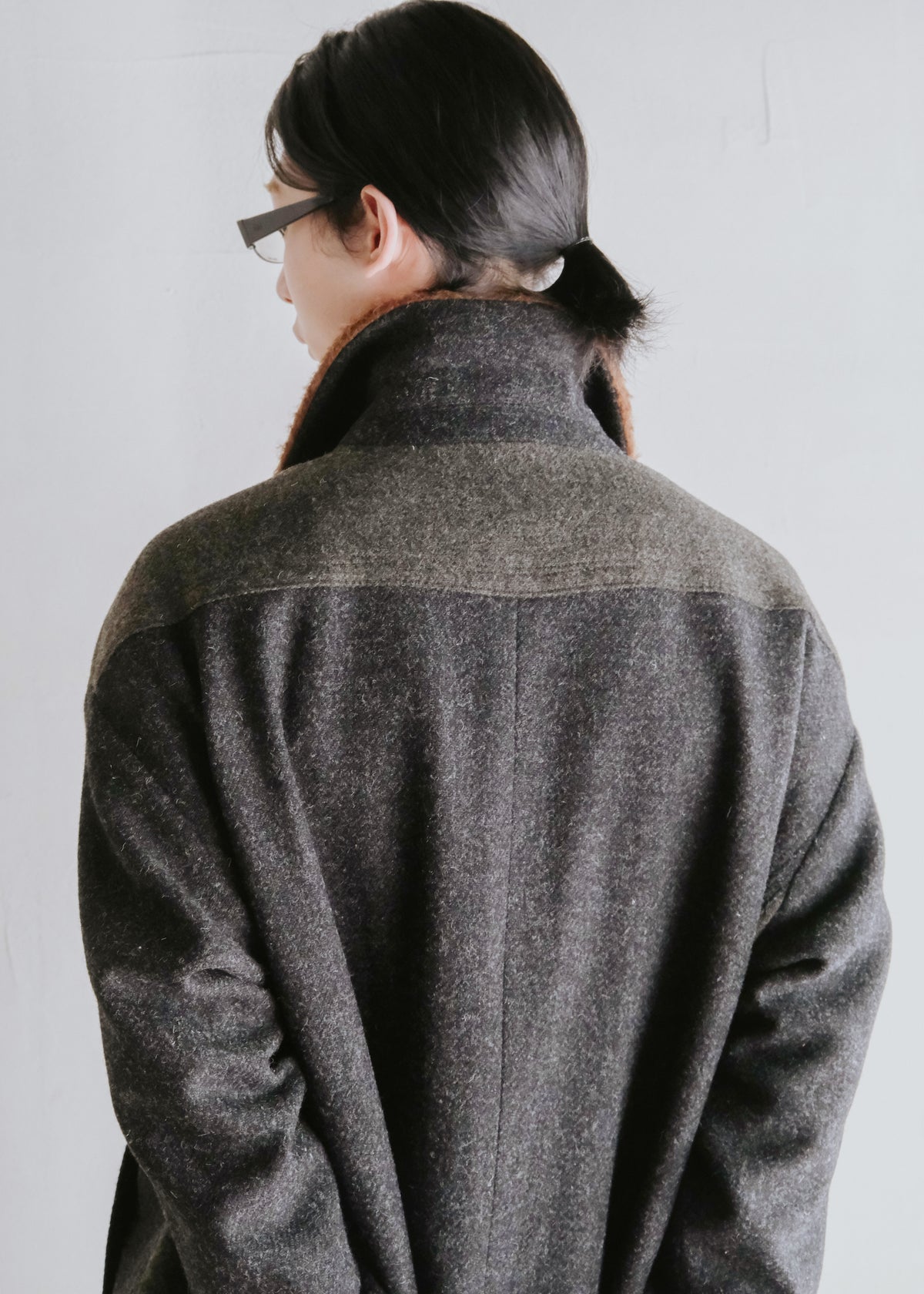 NAMACHEKO 26AW EMLEY COAT / SPECKLED GRAY