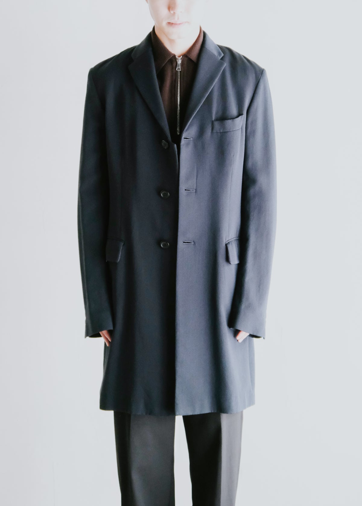 90-00's DRIES VAN NOTENblend 3B chesterfield coat