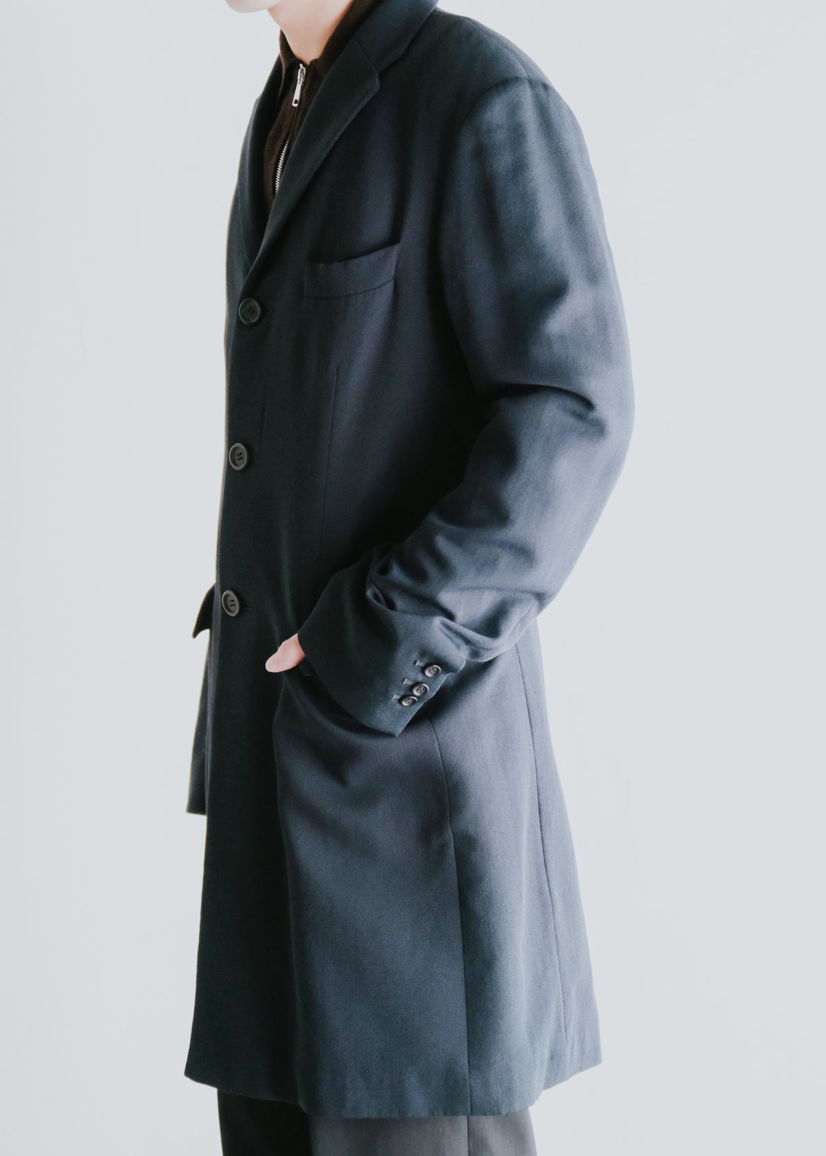 90-00's DRIES VAN NOTENblend 3B chesterfield coat
