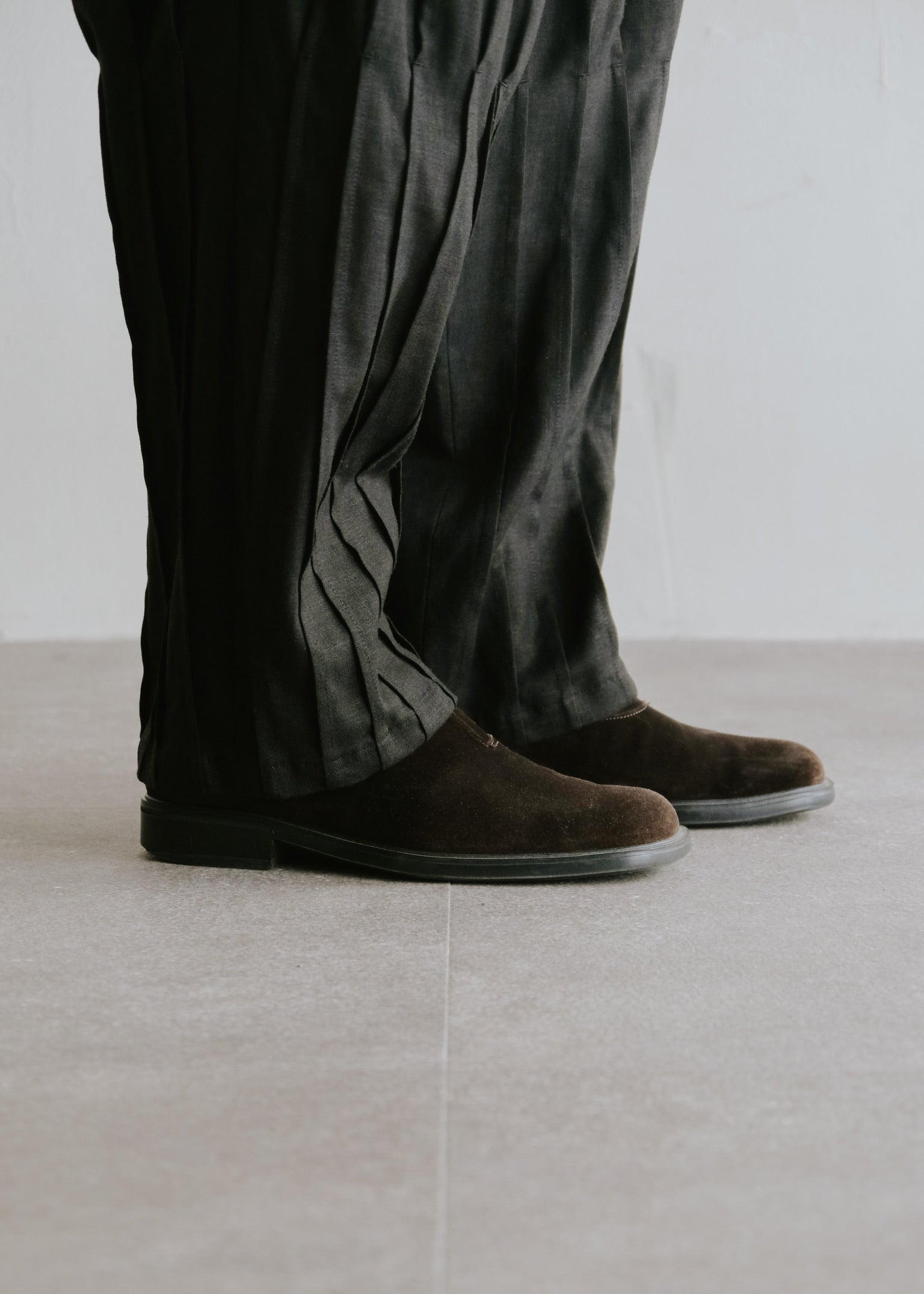 Salvatore Ferragamo suede side gore boots