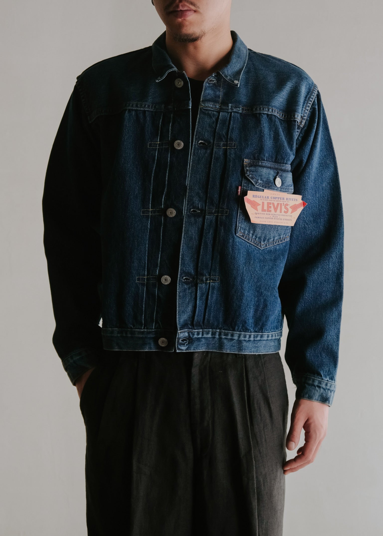 99's Levi's 506XX 1st type selvage denim jacket made in Valencia factory