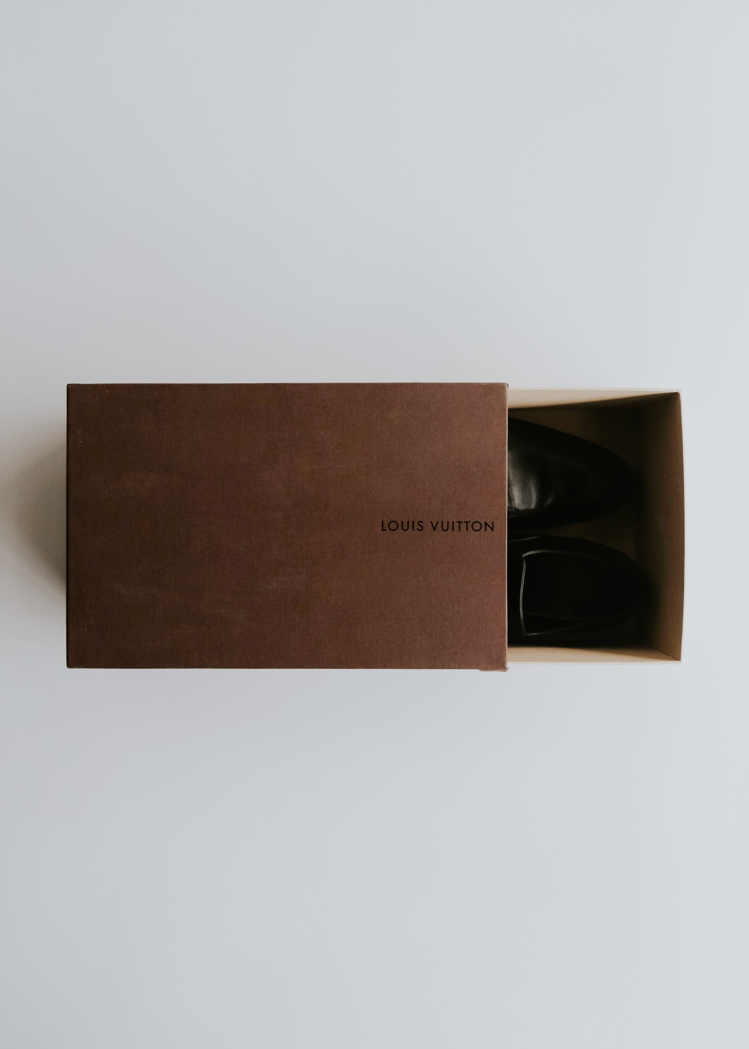 LOUIS VUITTON monk strap leather shoes