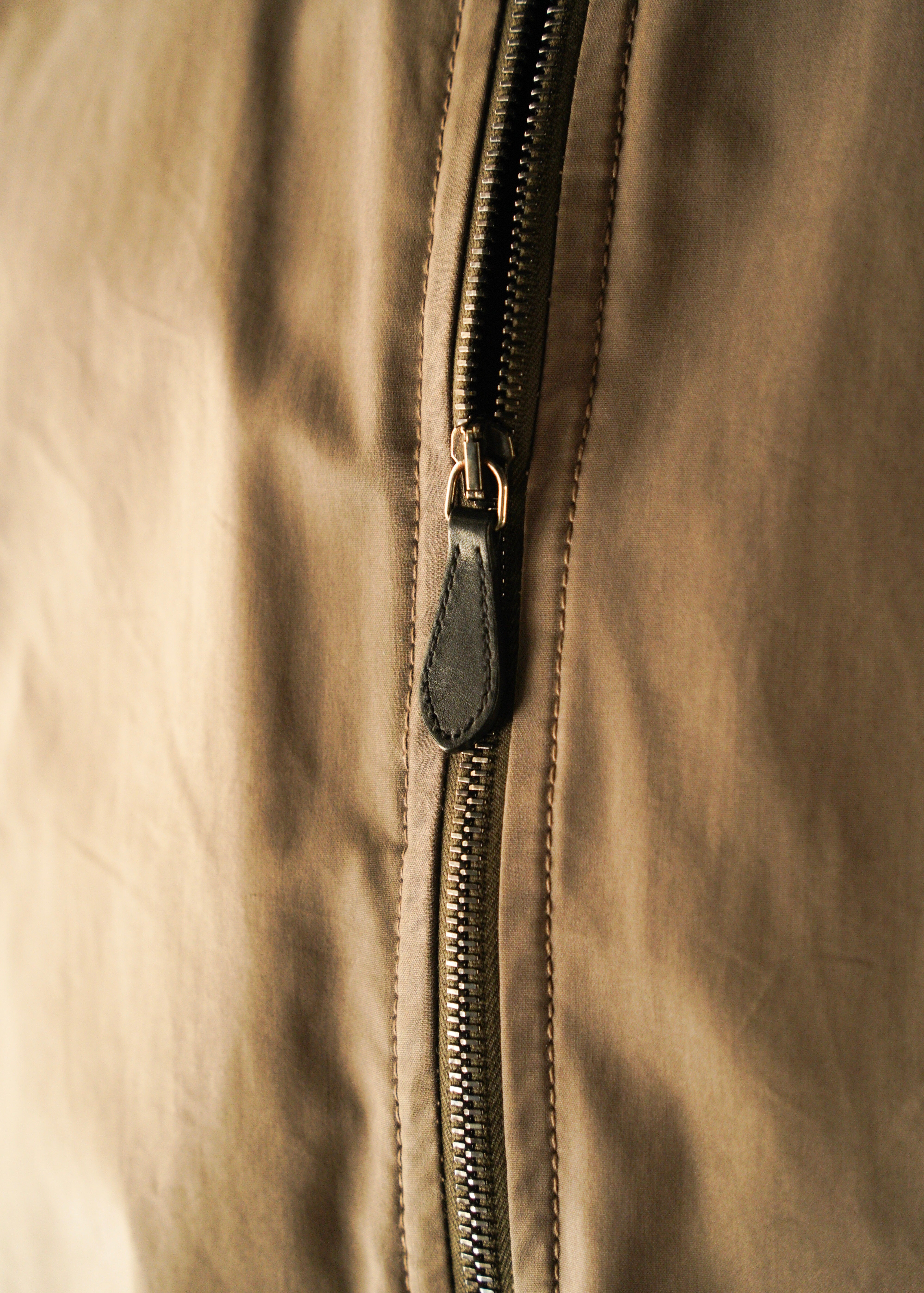 PRADA 2010 zip up nylon blend cotton blouson