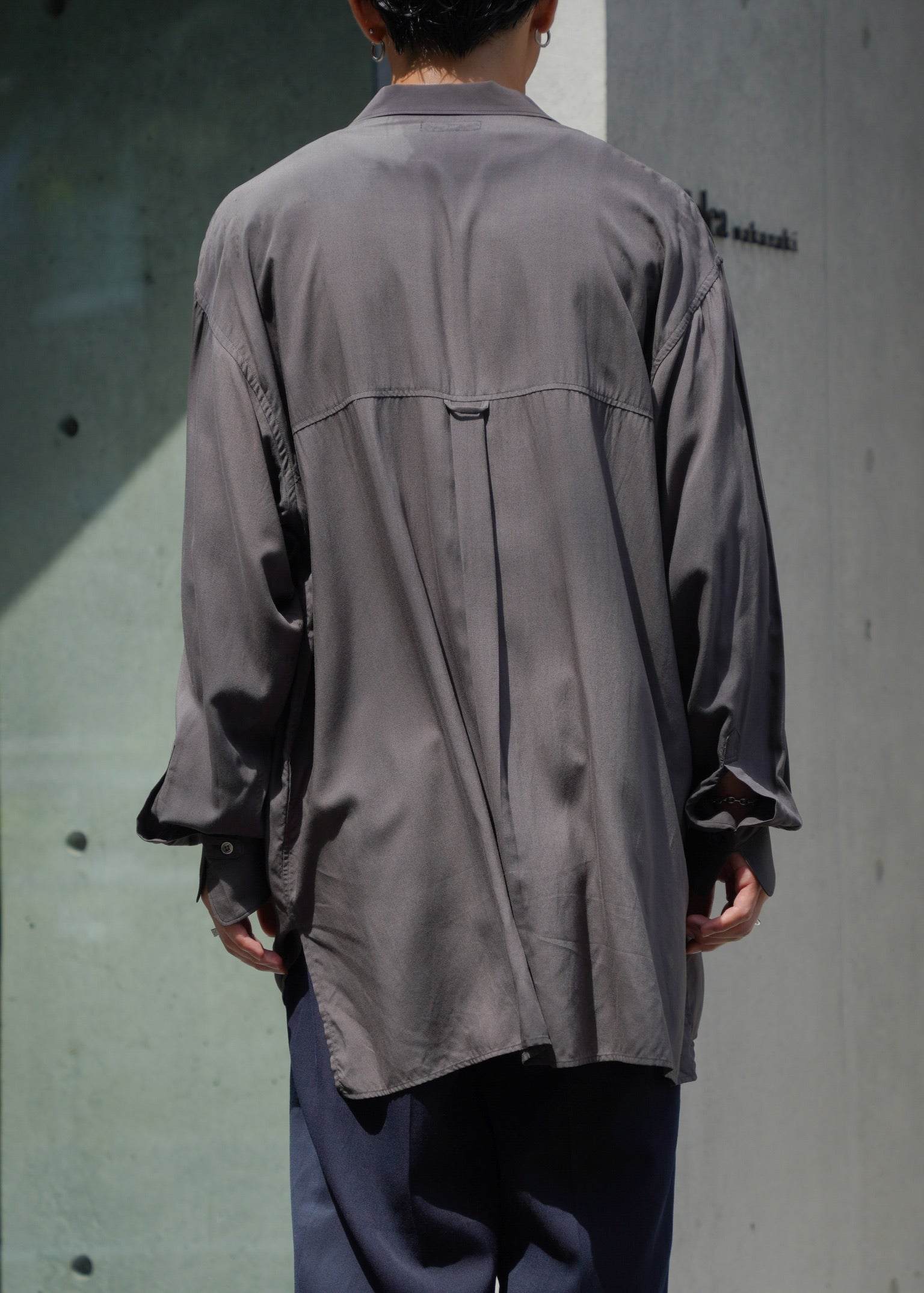 90’s Y's for men loose fit rayon open collar shirt