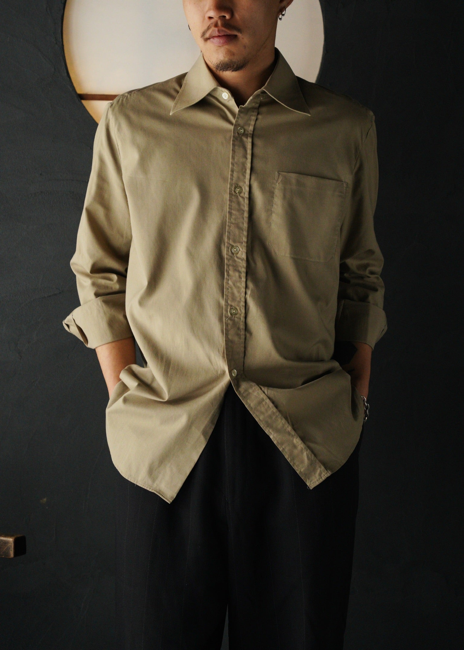 80’s Euro vintage wide collar shirt