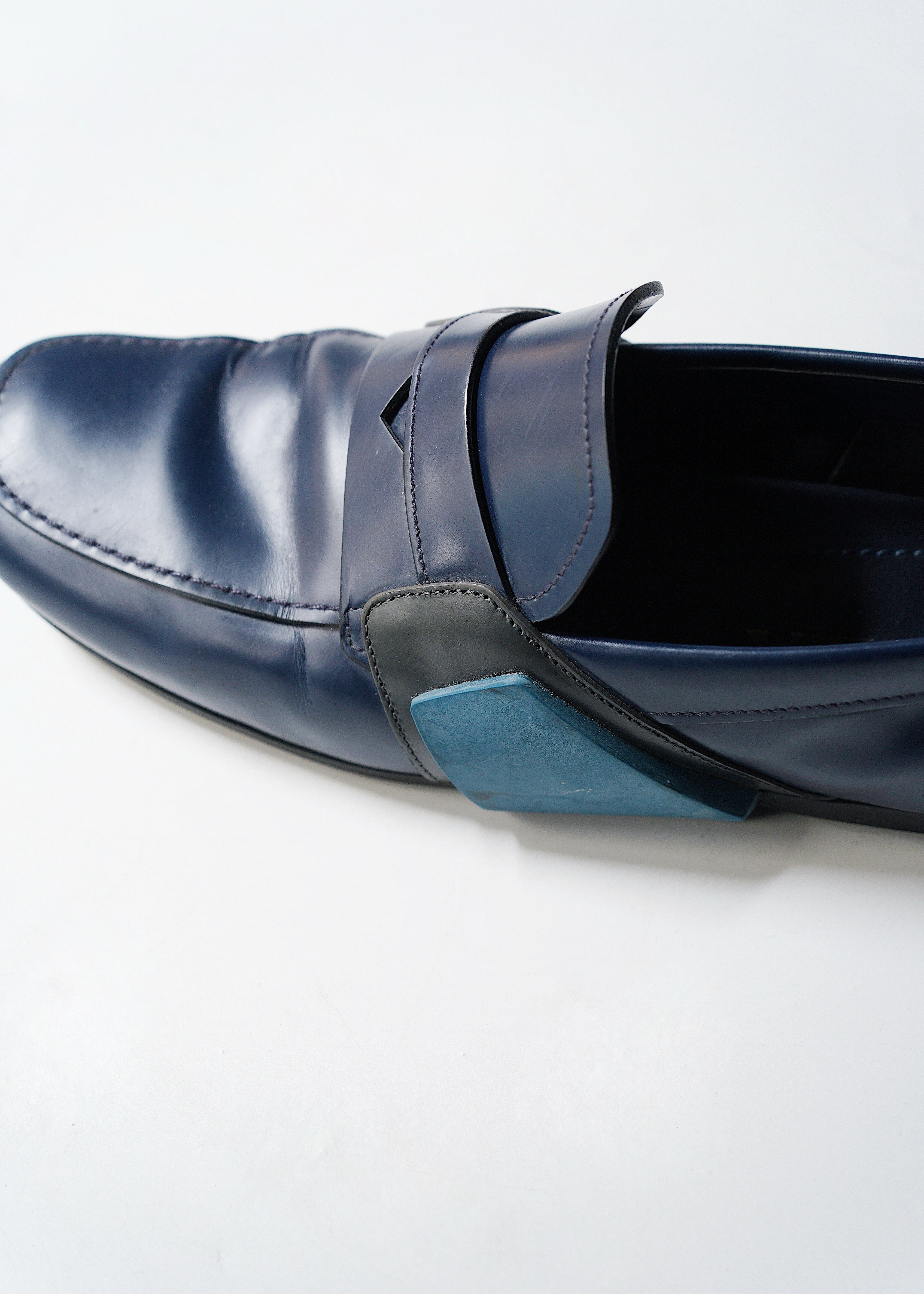 PRADA 15SS rubber coin loafer