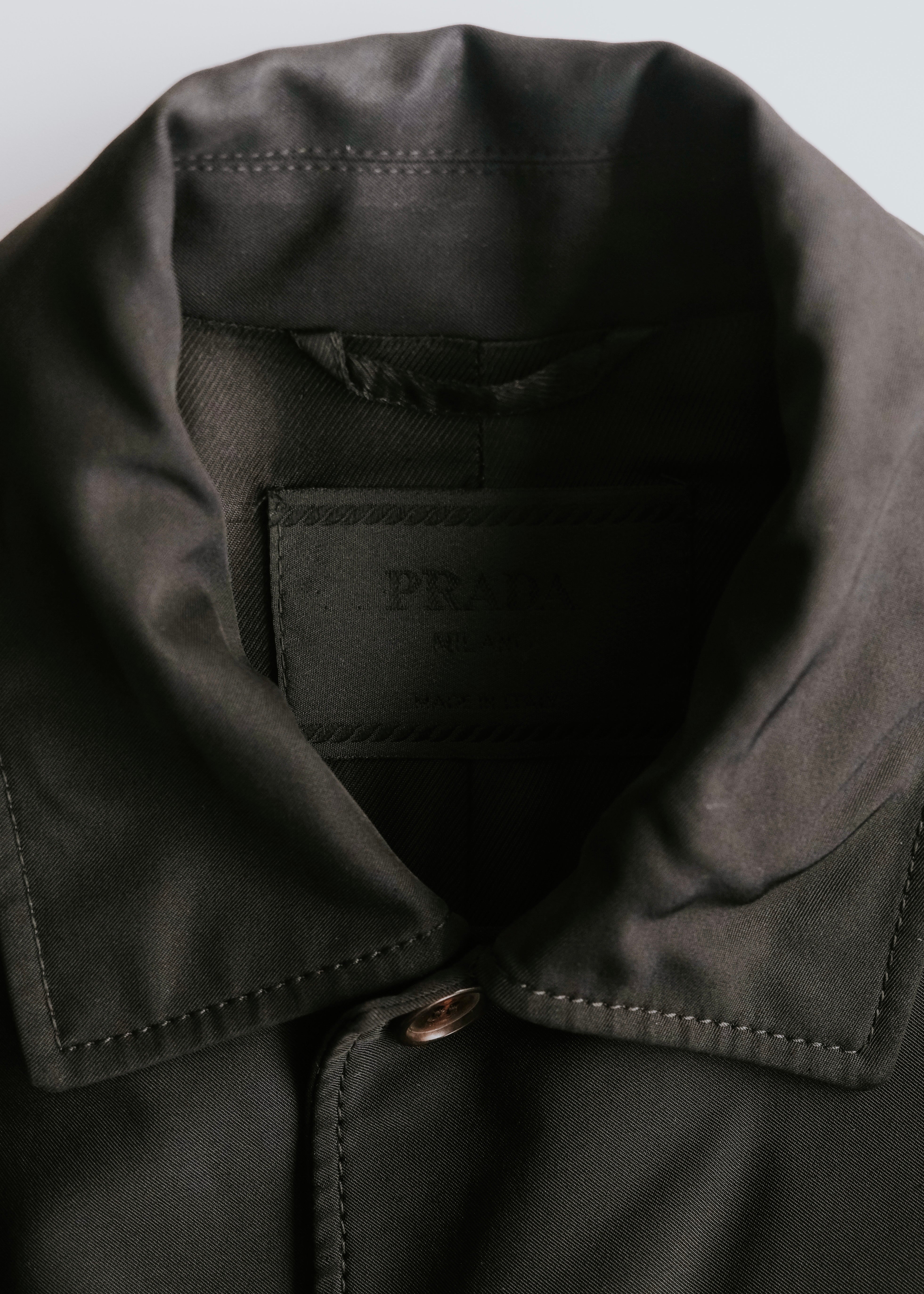 90's PRADA button-front military blouson
