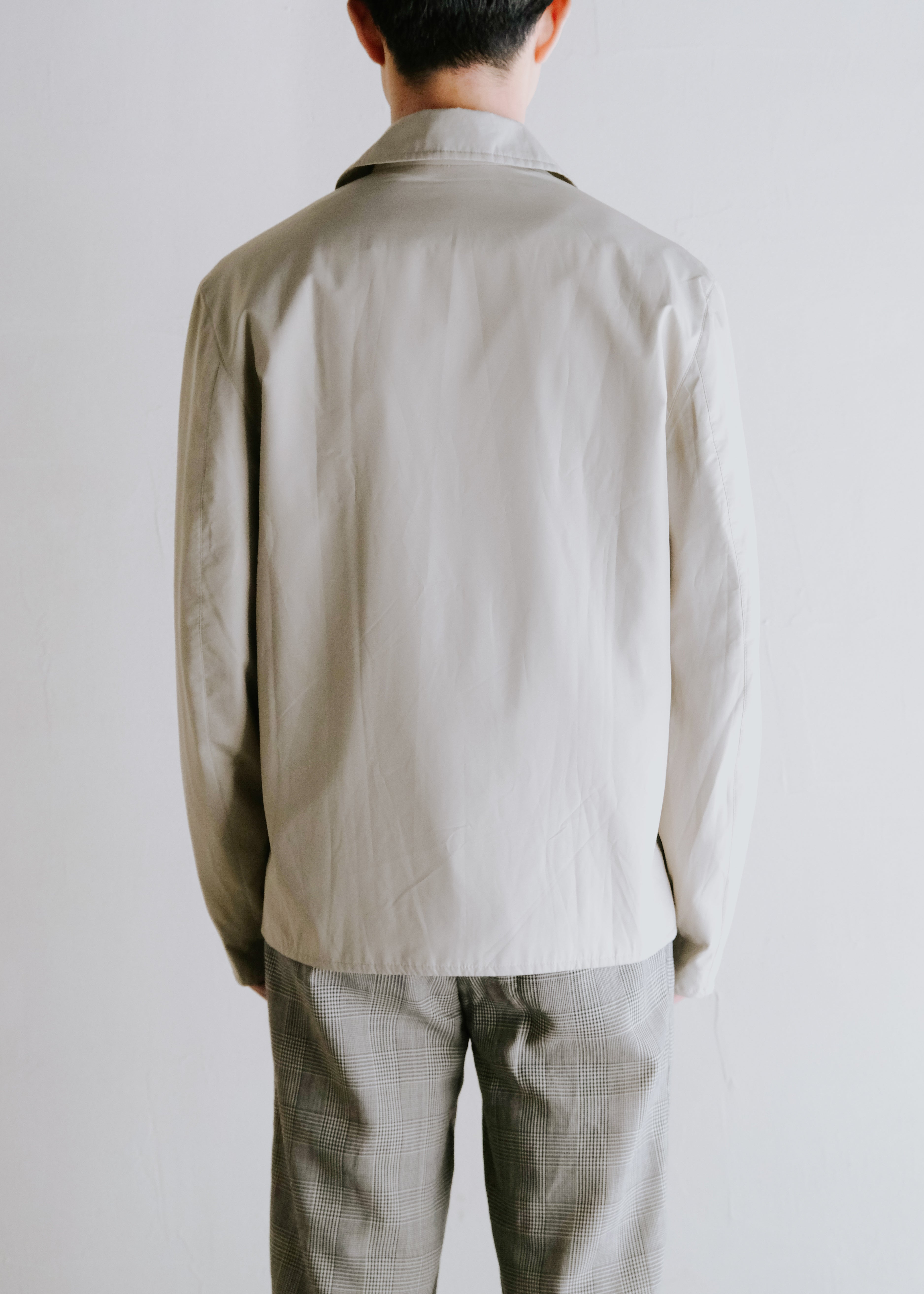 HERMÈS 00's half zip polyester light padded jacket