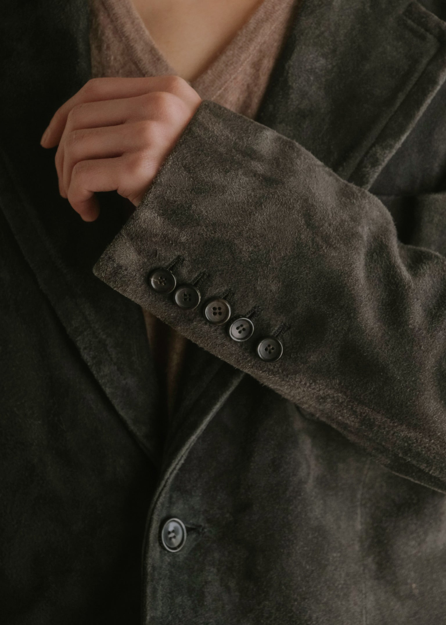 Gucci by Tom Ford 01AW 2b single suede leather tailored jacket