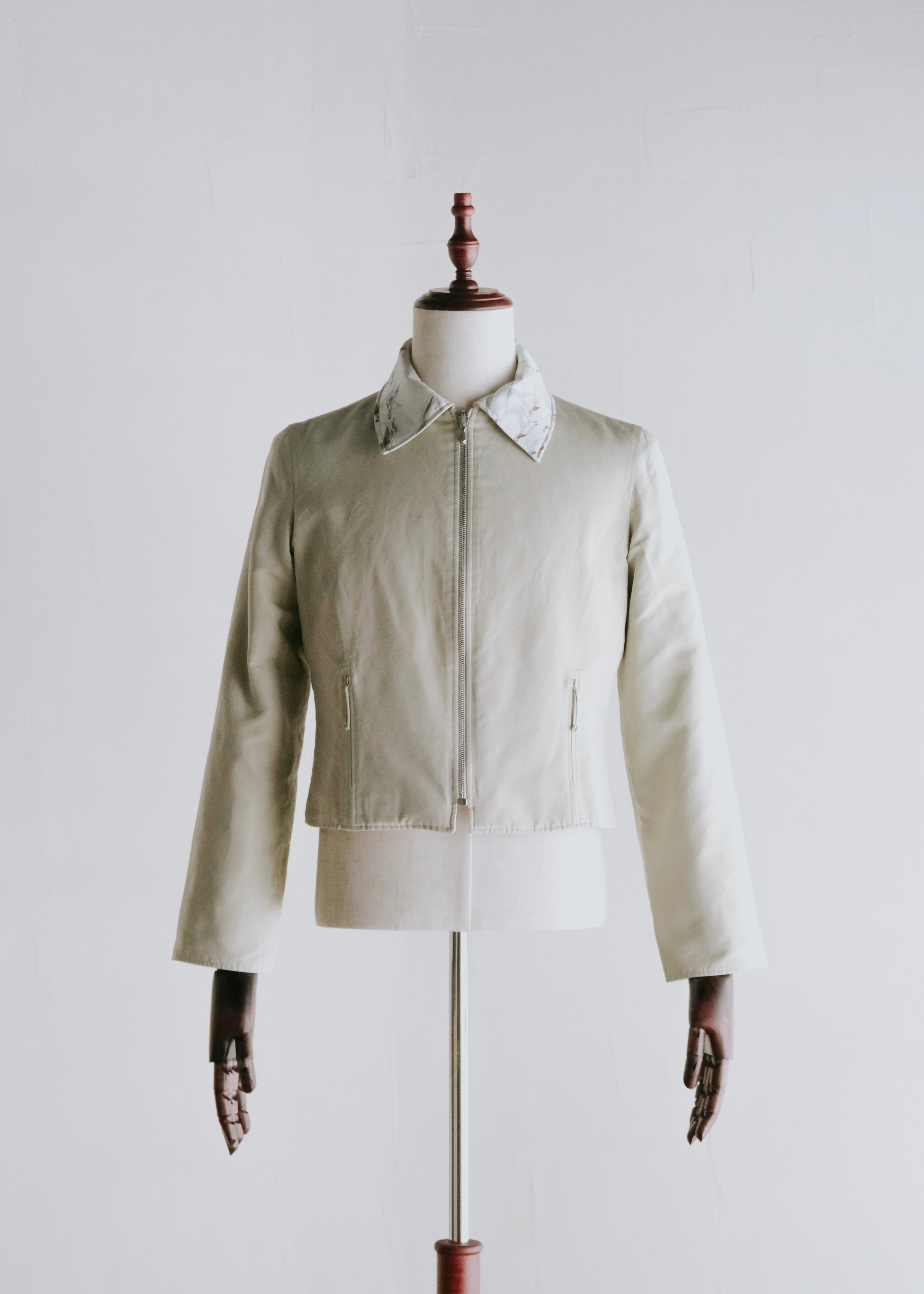 HERMÈS by Martin Margiela silk reversible blouson