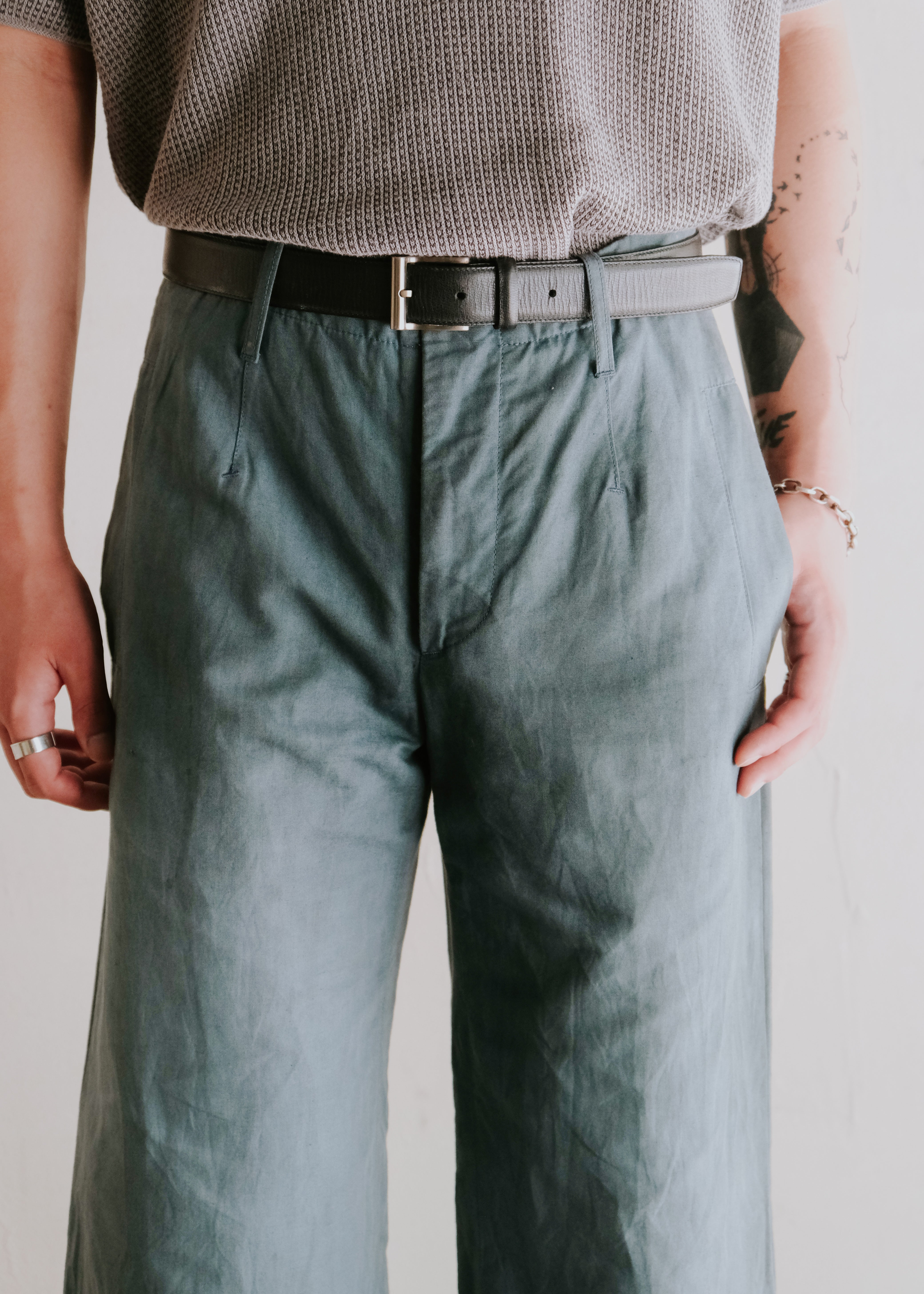 90's DIRK BIKKEMBERGS full length wide buggy trousers