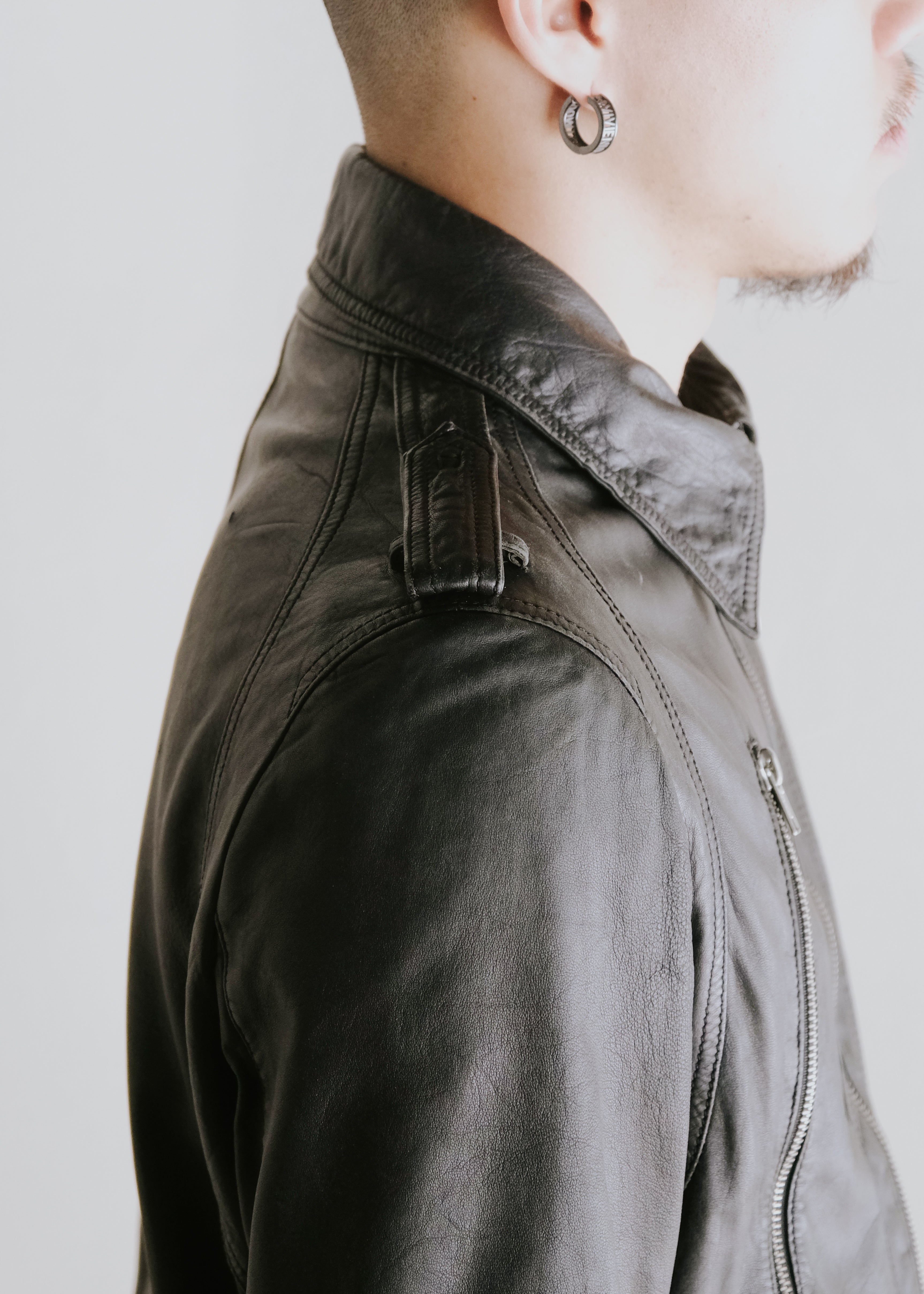 MARCO TAGLIAFERRI multiple pocket sheepskin leather jacket