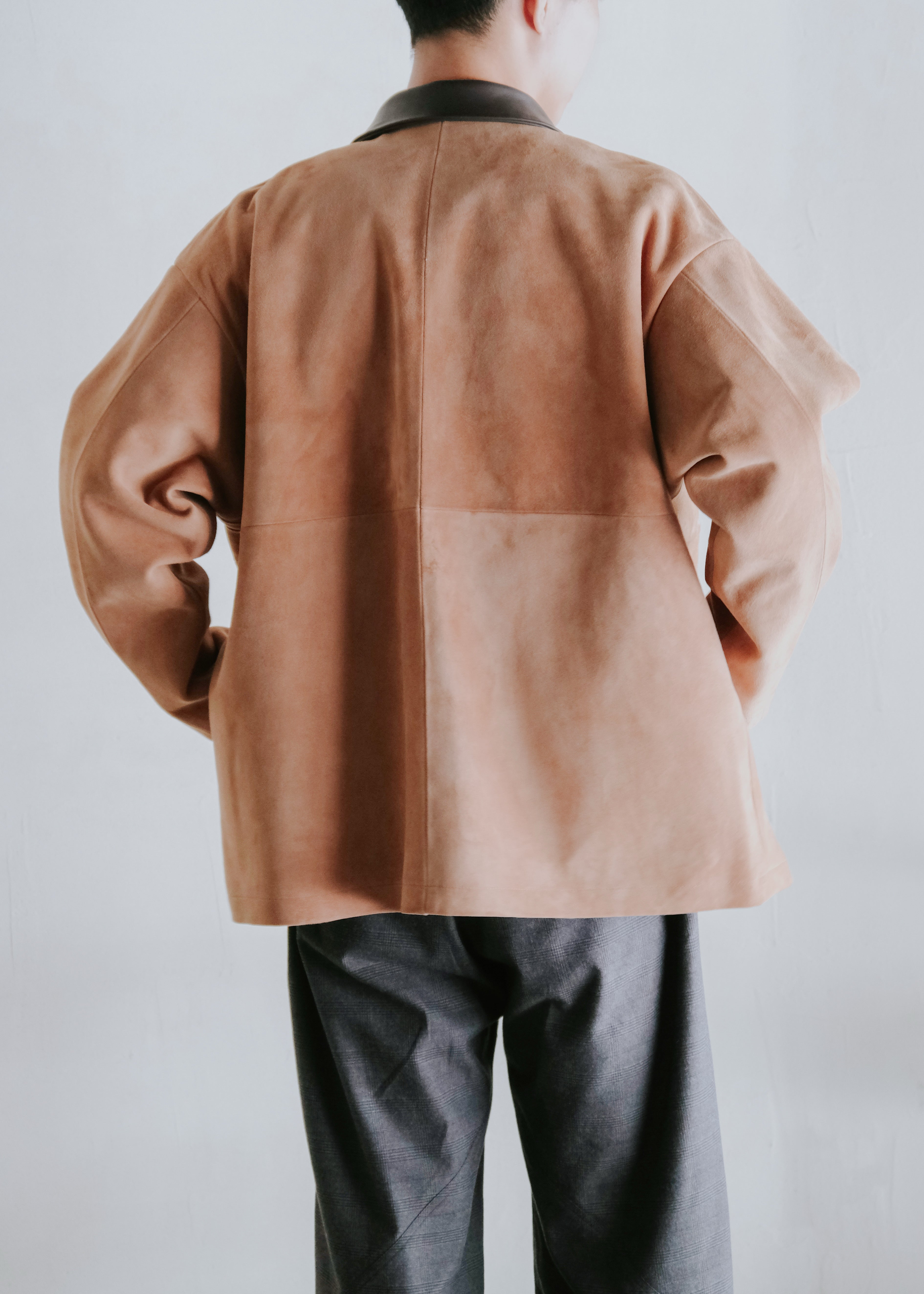 beta post ベータポスト 26AW ゴート スウェードレザー Suede Leather relax ジャケット Camel メンズ