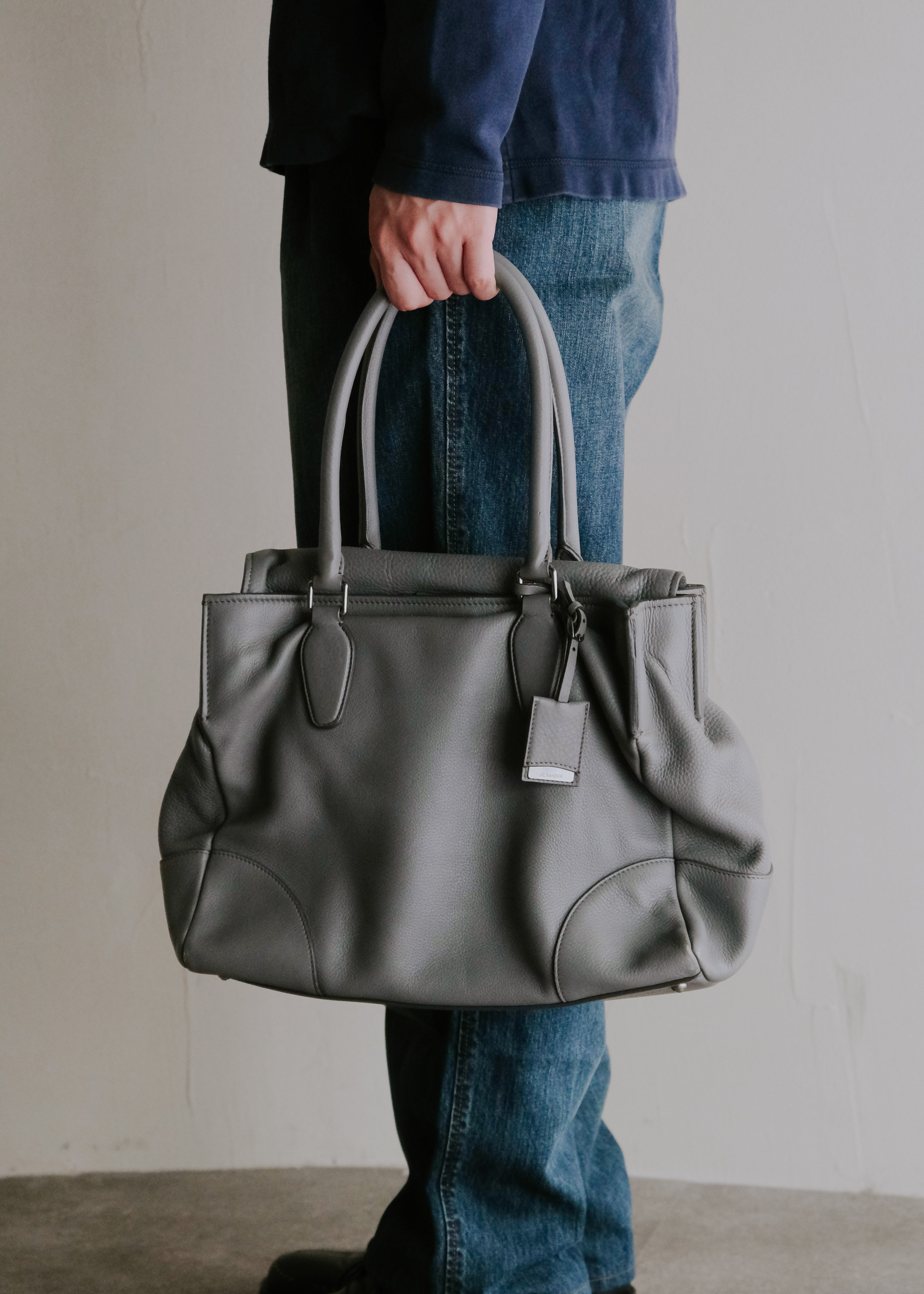 JIL SANDER multiple pocket leather hand bag