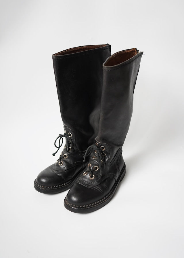 DIRK BIKKEMBERGS HOMMES 1987 back zip long boots