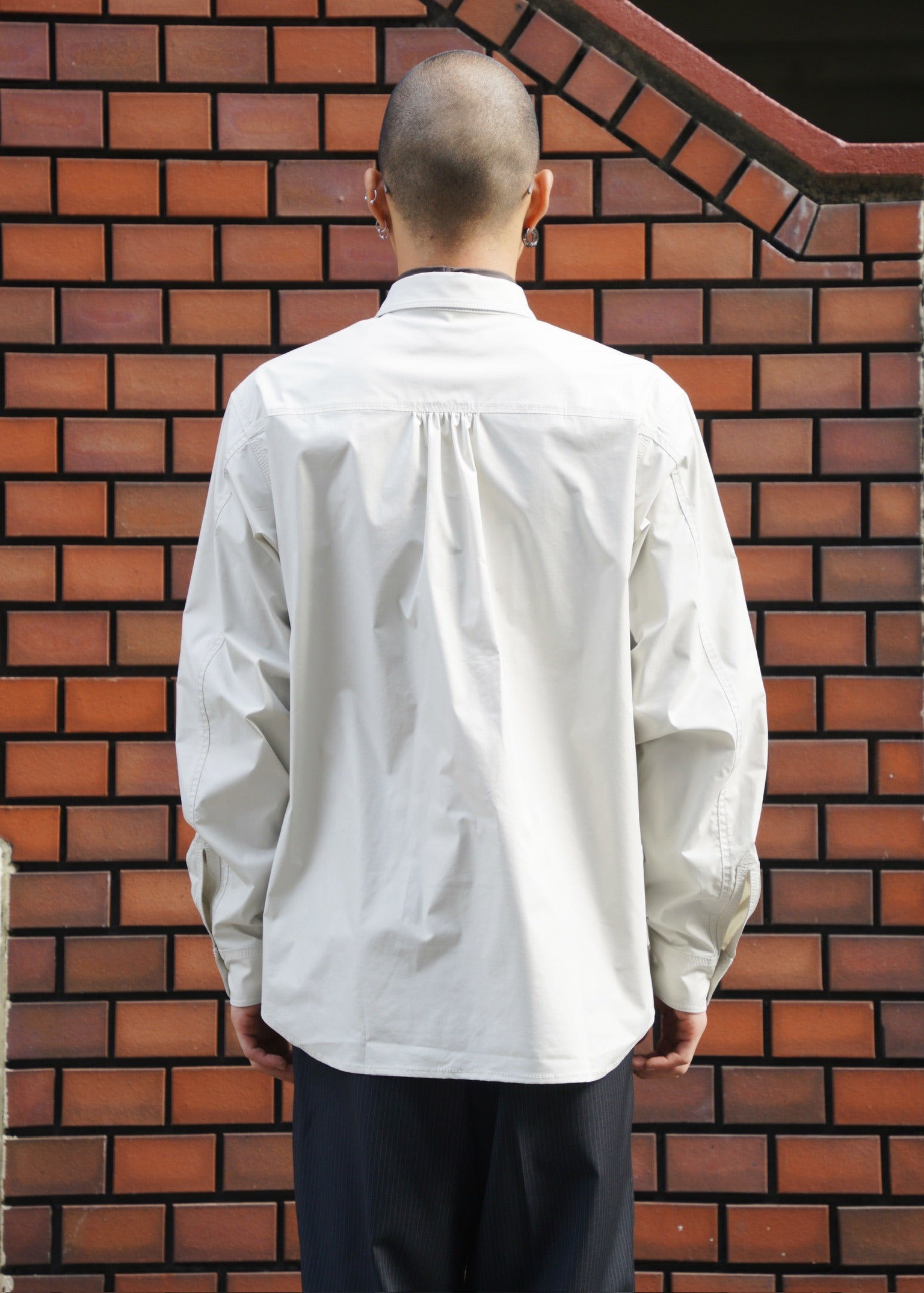 D.Nart.Ampta 25AW stitched double patch pocket shirt