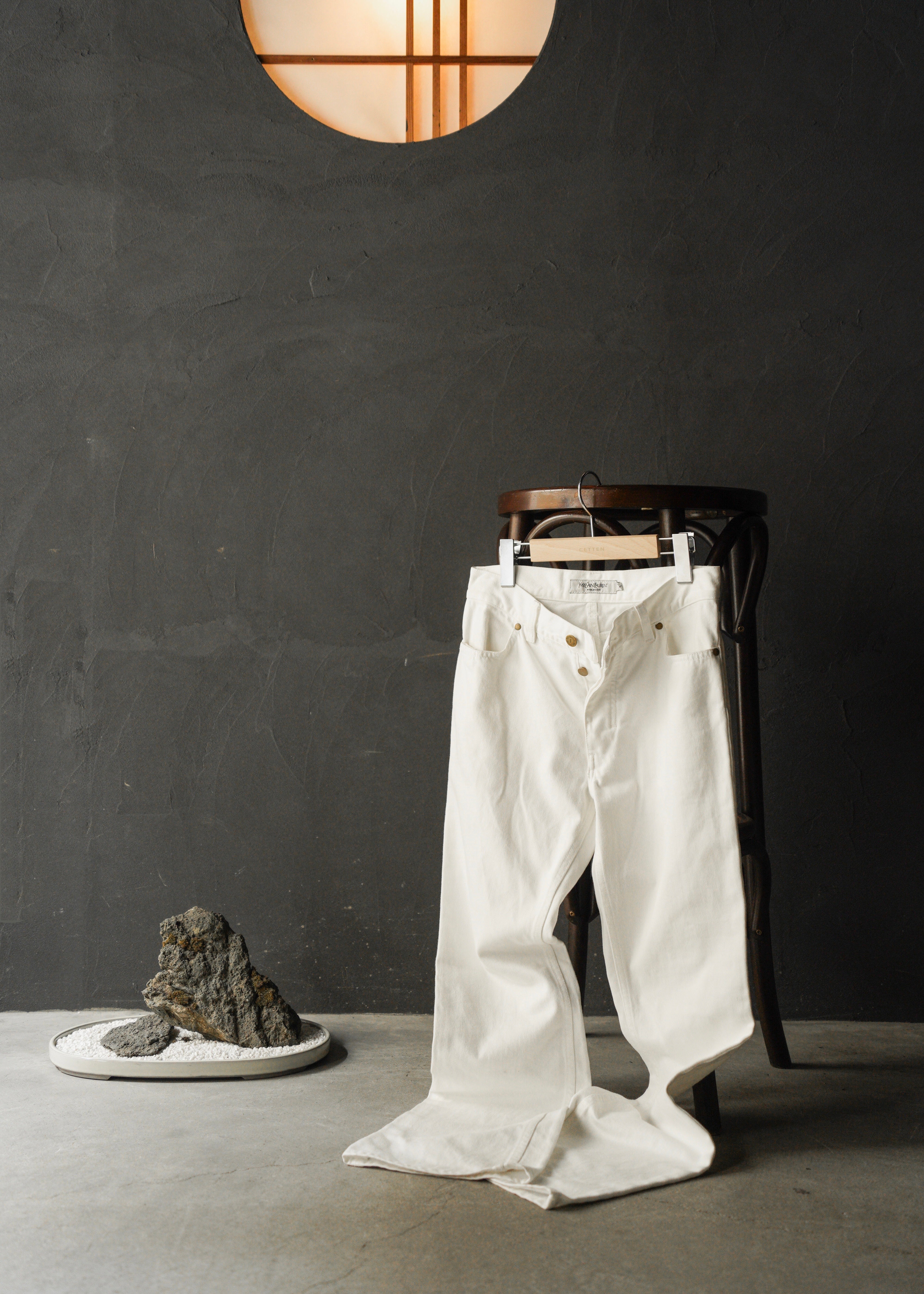 Yves saint laurent rive gauche by Tom Ford bootcut cotton trousers