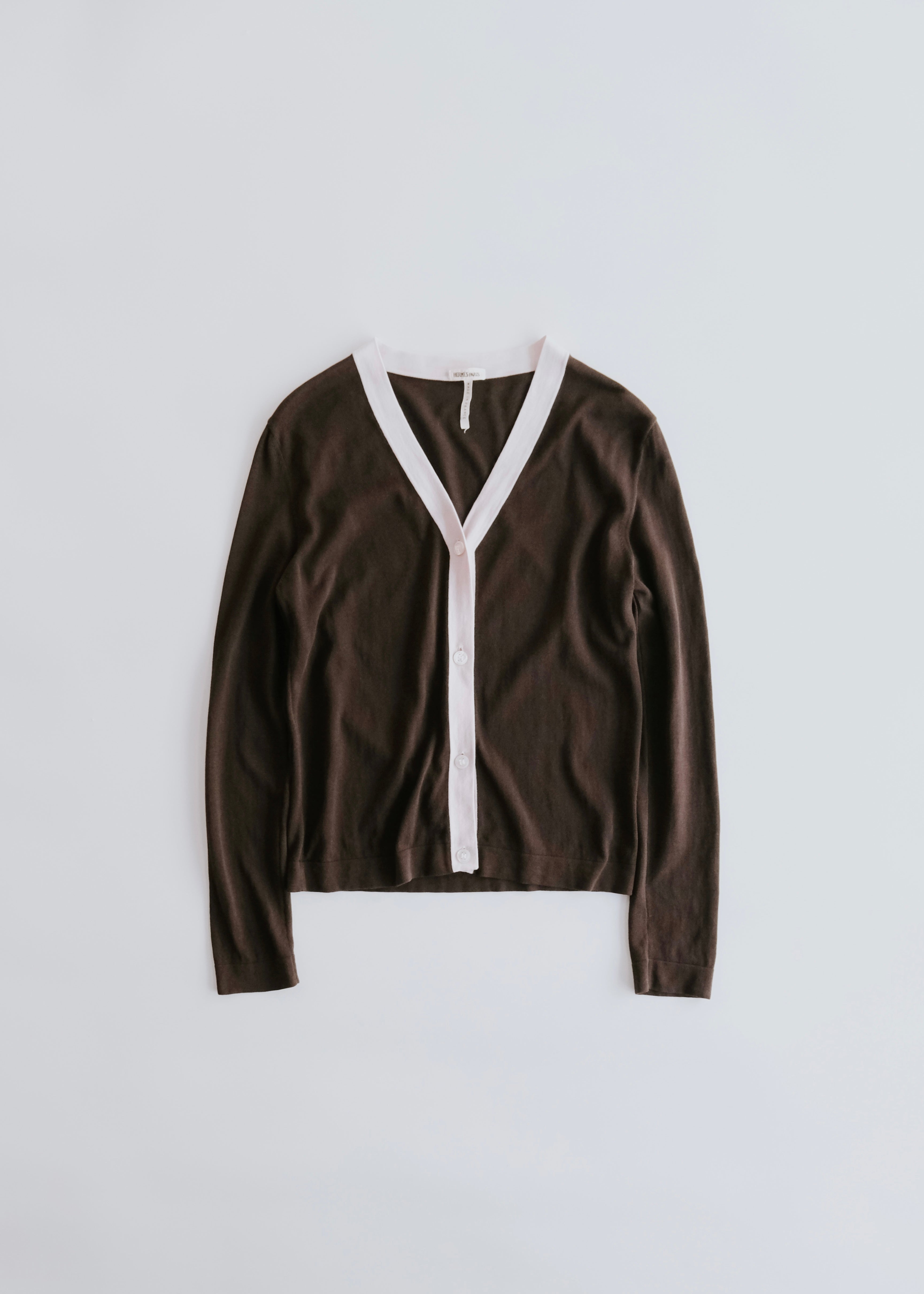 HERMÈS by Martin Margiela bi-color knit cardigan