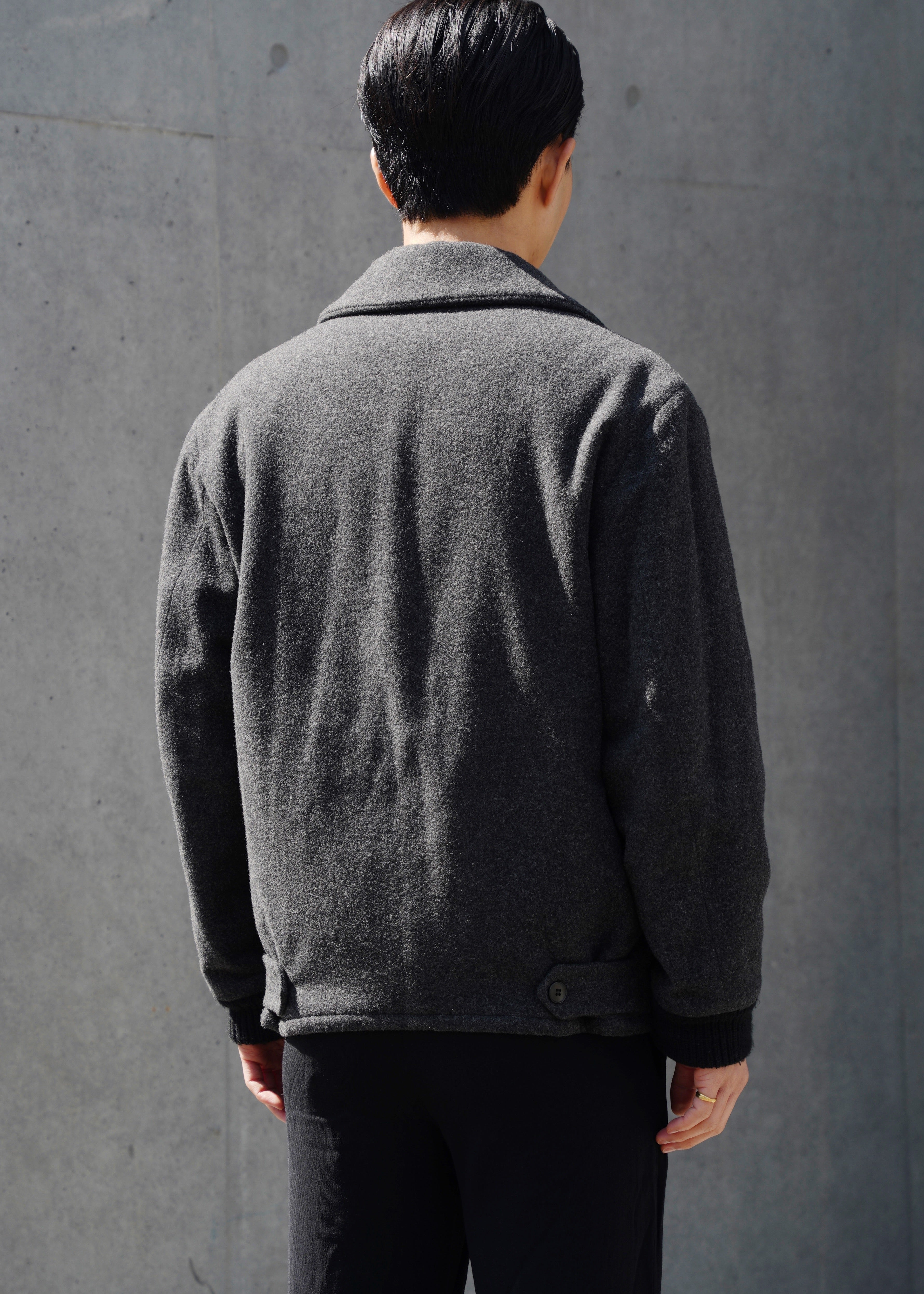 90's agnes b. homme wool zip up blouson