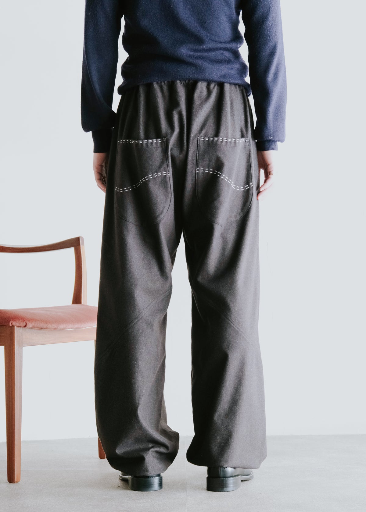 HOMO LUDENS 26AW Y.M. Jockey easy パンツ Black メンズ