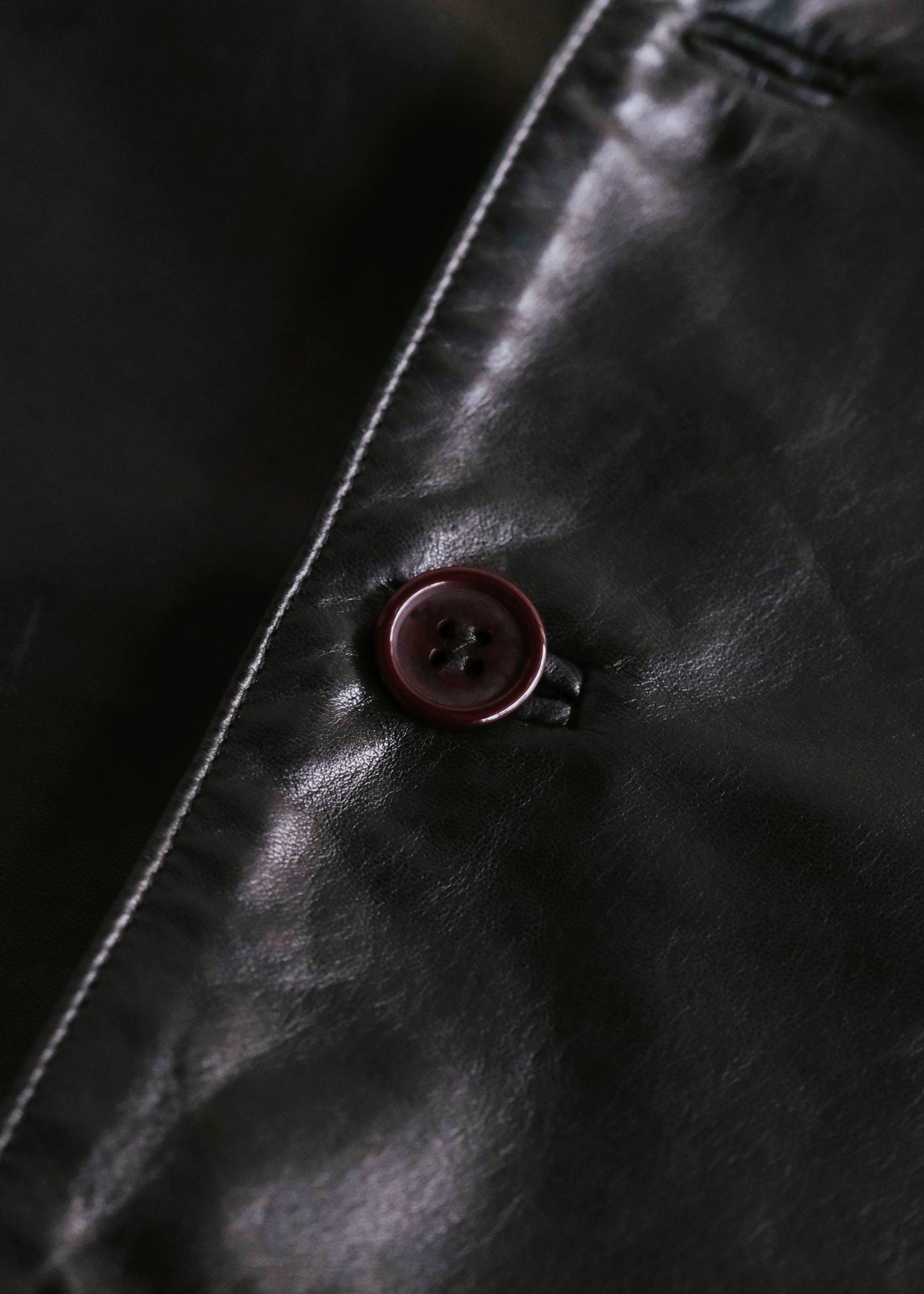 90-00's RUFFO genuine leather 3B tailored jacket