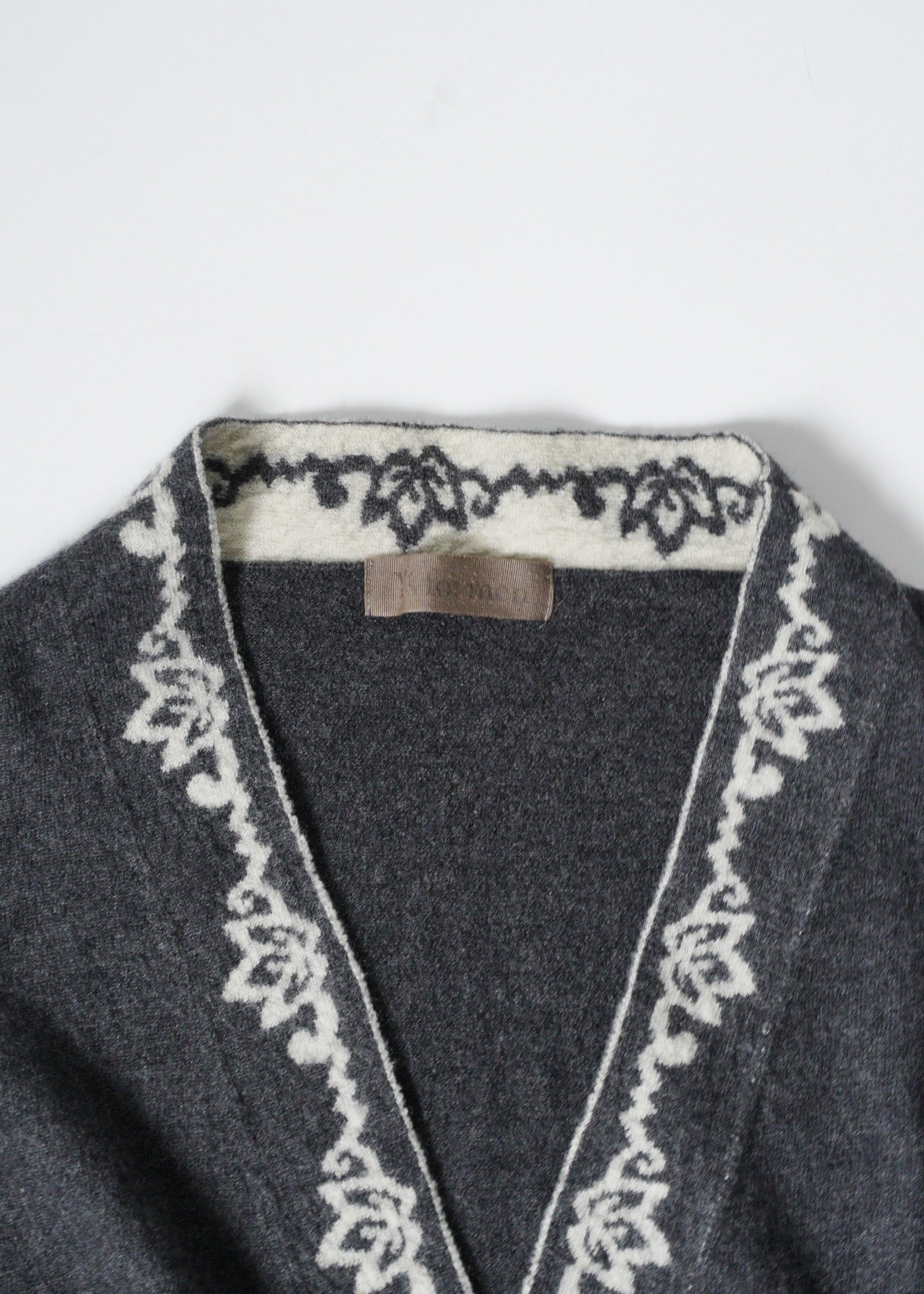 Y's for men 04AW pattern collar wool cardigan
