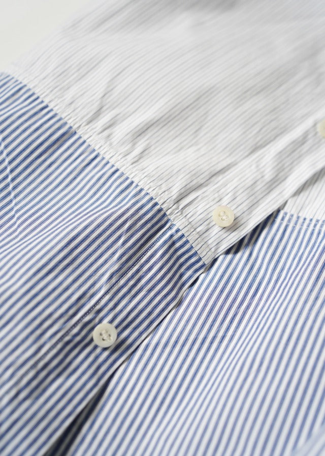 00's DRIES VAN NOTEN switching stripe shirt