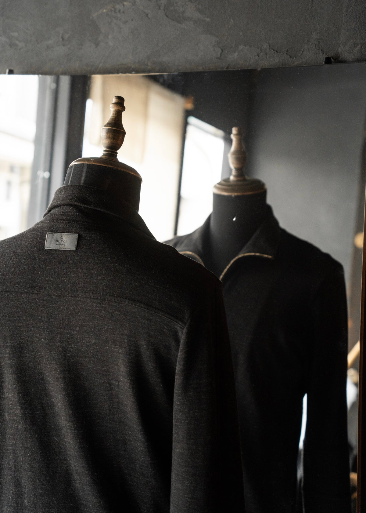 00’s GUCCI by Tom Ford zip up wool blend sweater