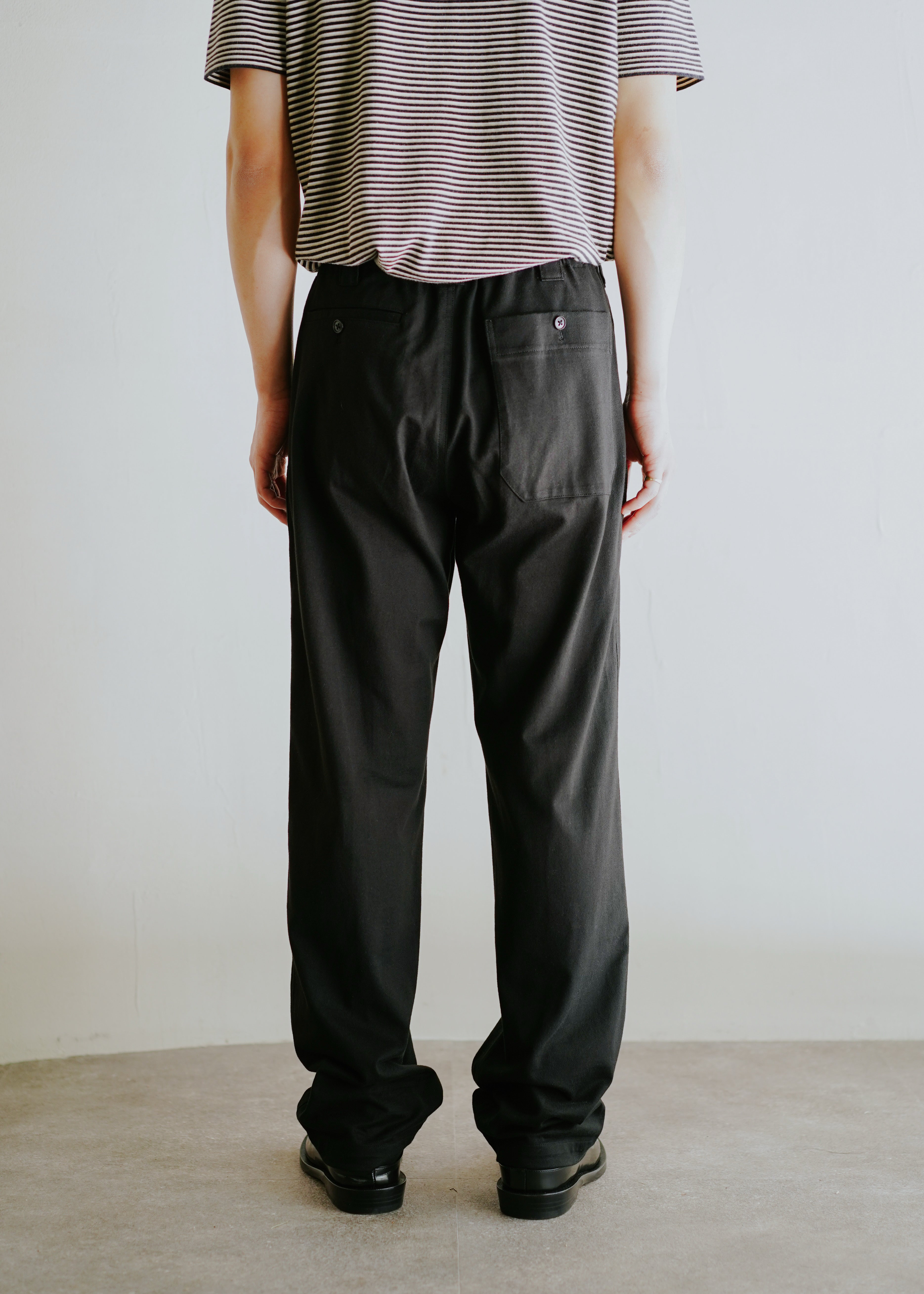 Y's for men 02SS cotton jersey tapered trousers
