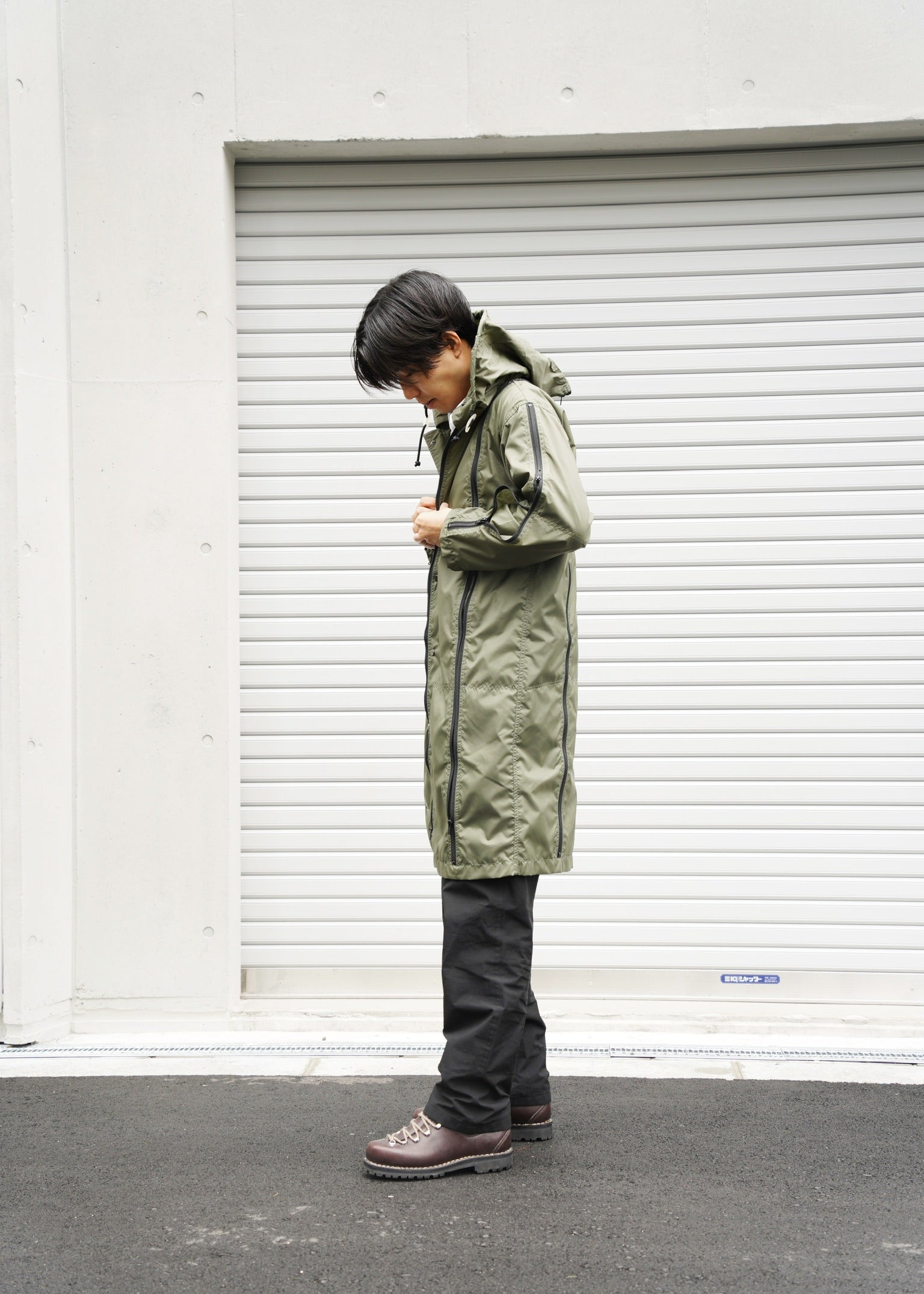 FINAL HOMME gimmick multiple zips nylon jacket