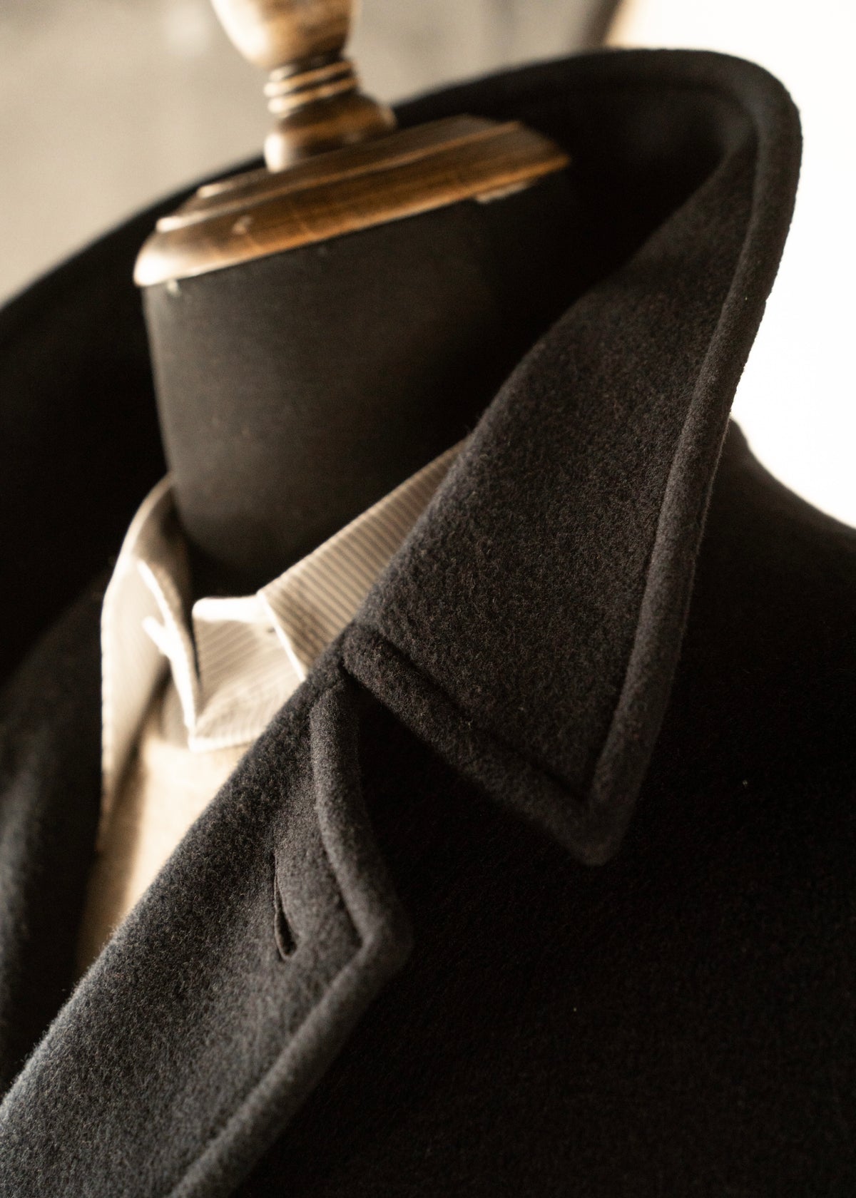 90’s agnes b. homme cashmere blend wool p coat