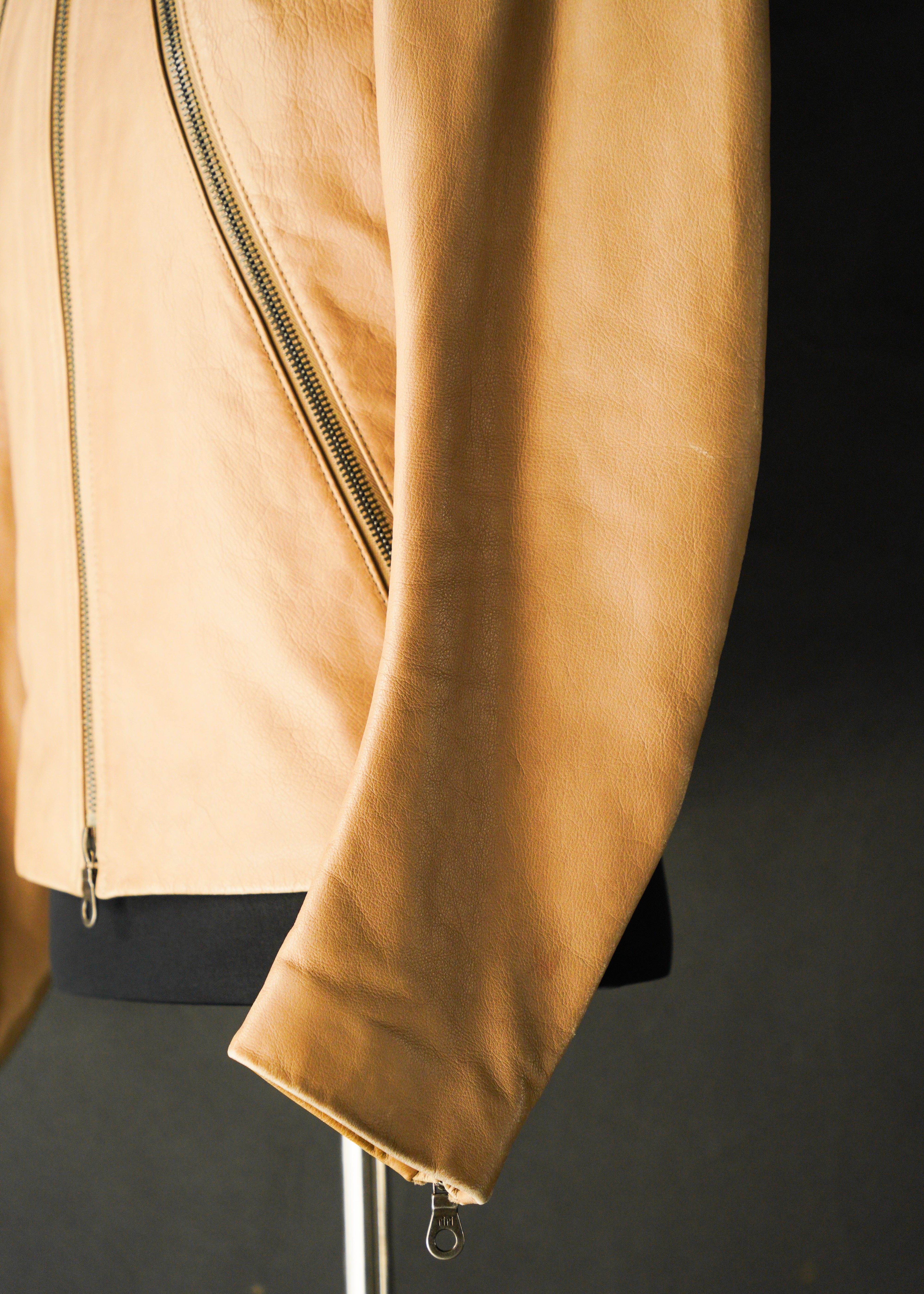Martin Margiela 08SS 5 zip leather riders jacket
