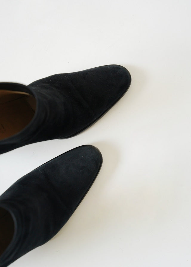 00's- GUCCI suède leather mid boots