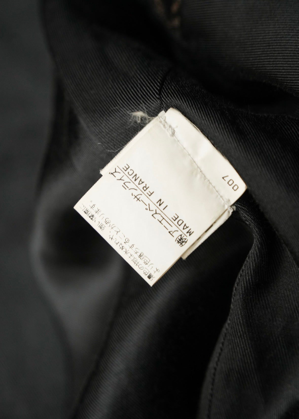 90’s agnes b. homme herringbone wool half coat